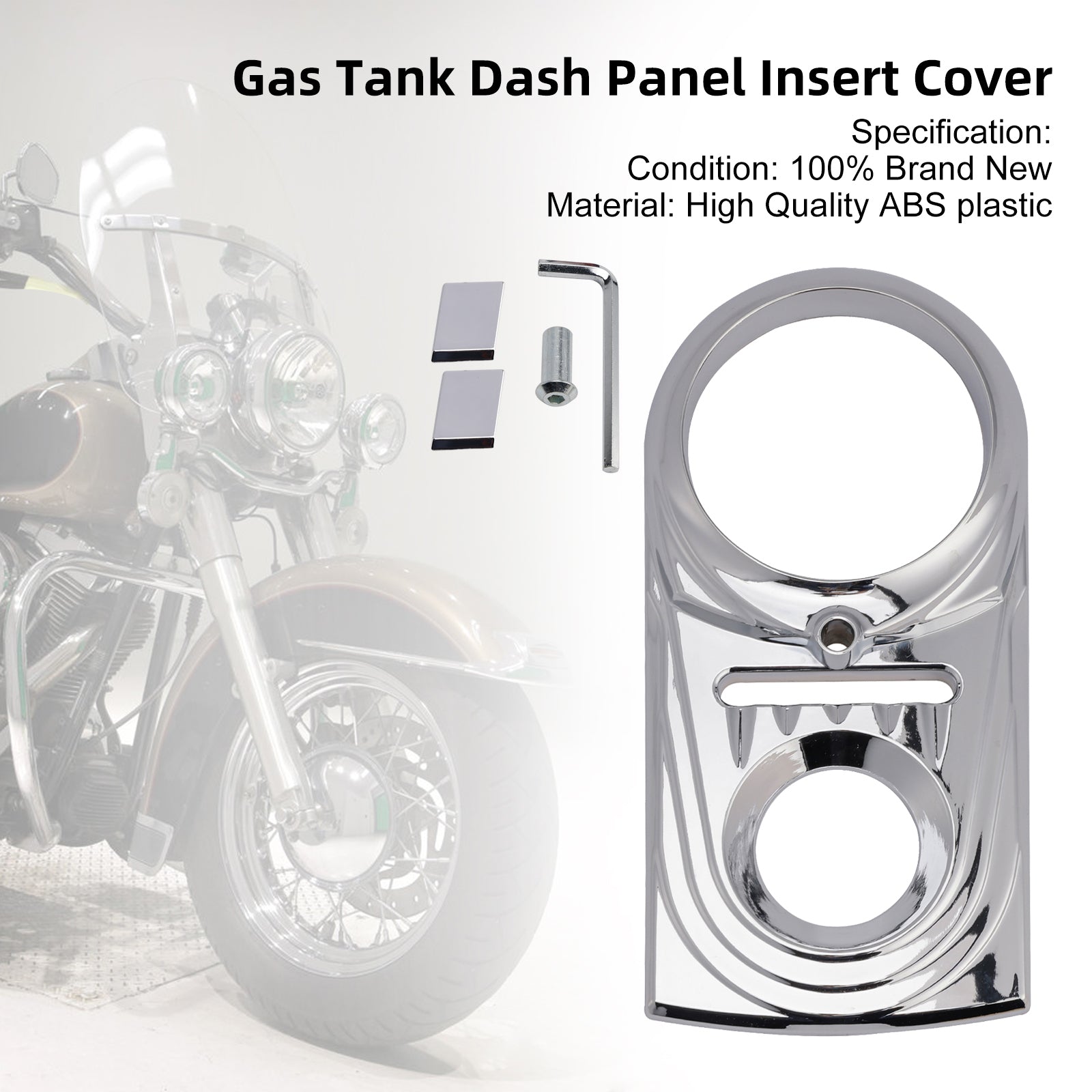 Softail FLSTC FXST Street Glide Gas Tank Dash Panel Insert Cover