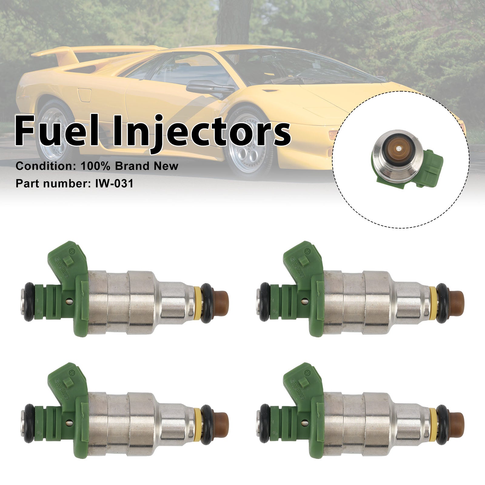 Ducati Lamborghini Murciélago 4PC IW031 Inyectores de combustible IW-031