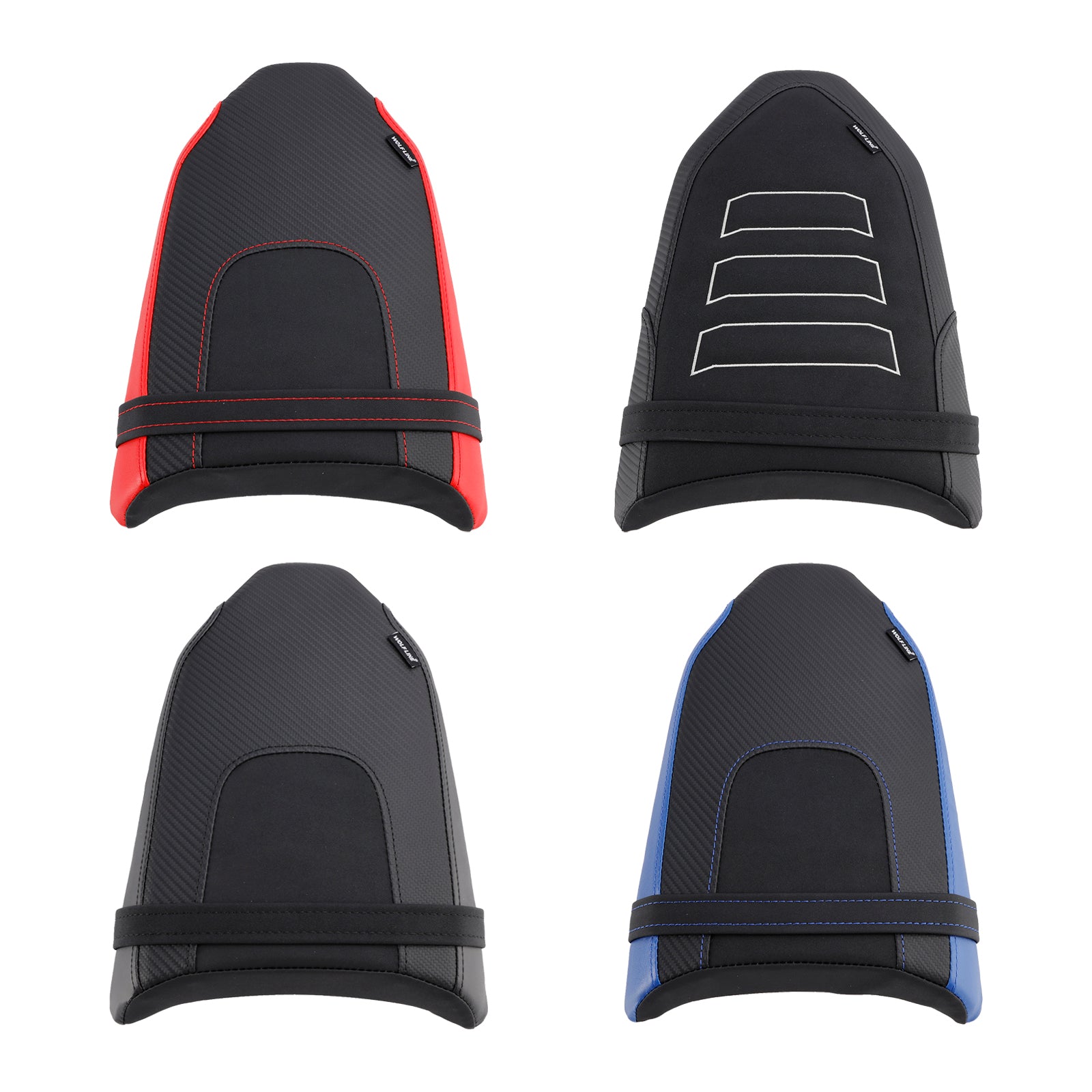 2019-2024 Yamaha Tenere 700 bageste sæde passagerpude flad pu blå sort