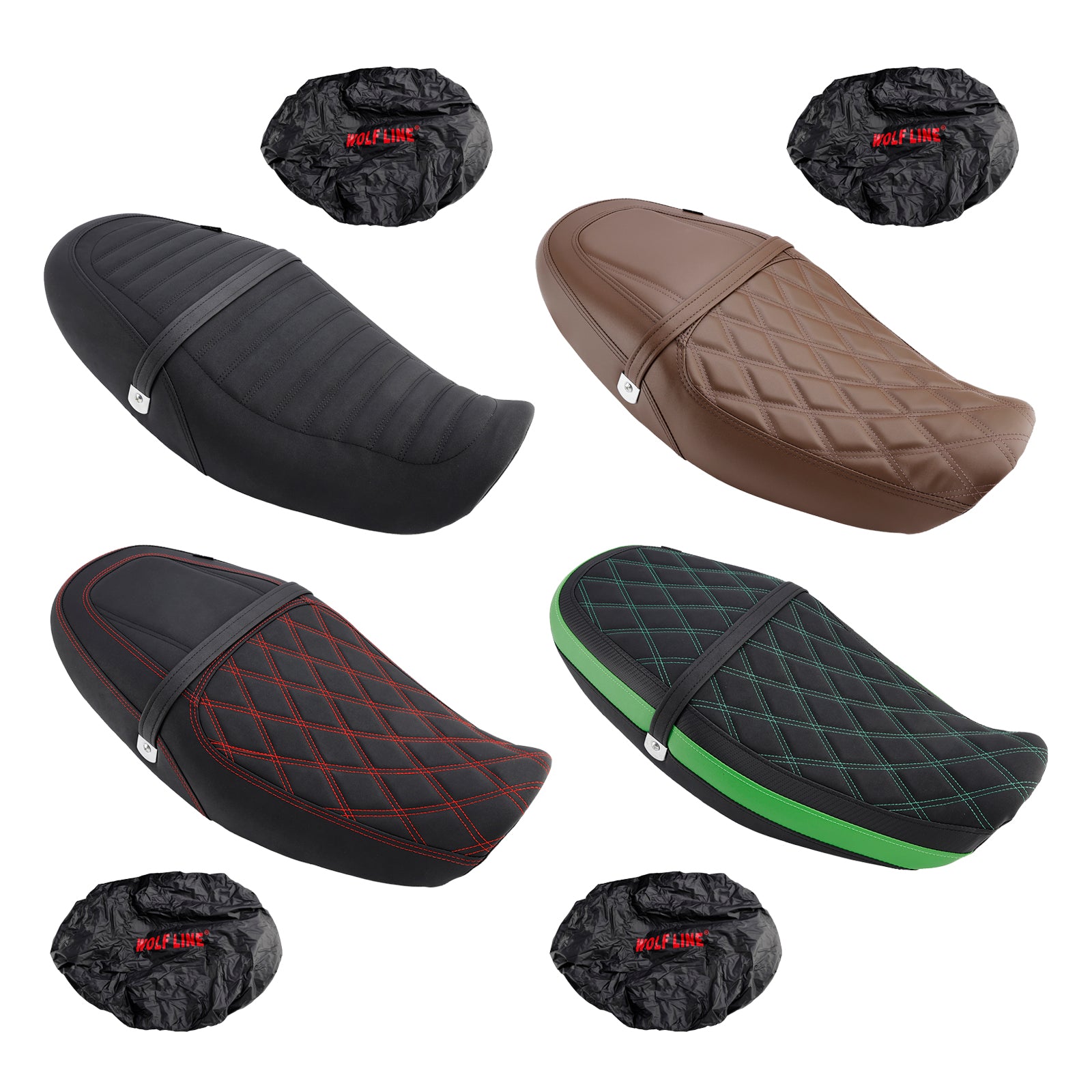 18-24 Kawasaki Ninja Z900Rs Replace Front Rear Driver Passenger Seat White Red