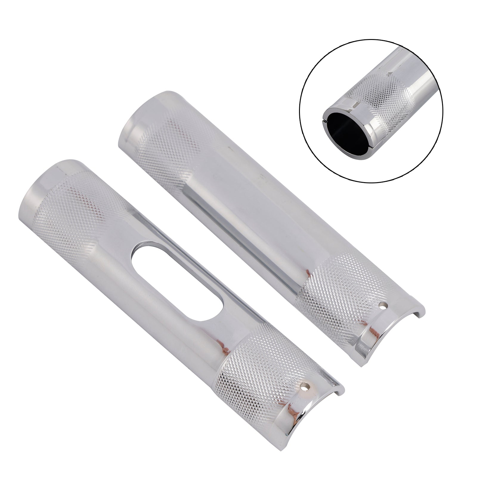 Dyna Road Glide Road Kingw 1-1.25" Diameter Rising Handlebar Adapter Chrome