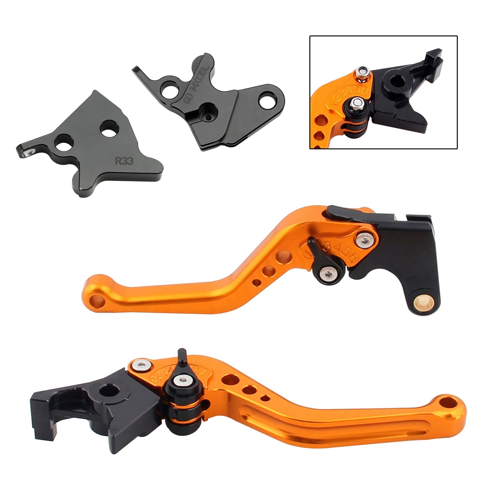 Yamaha YBR125 2005-2014 Nouveau levier de frein à embrayage court