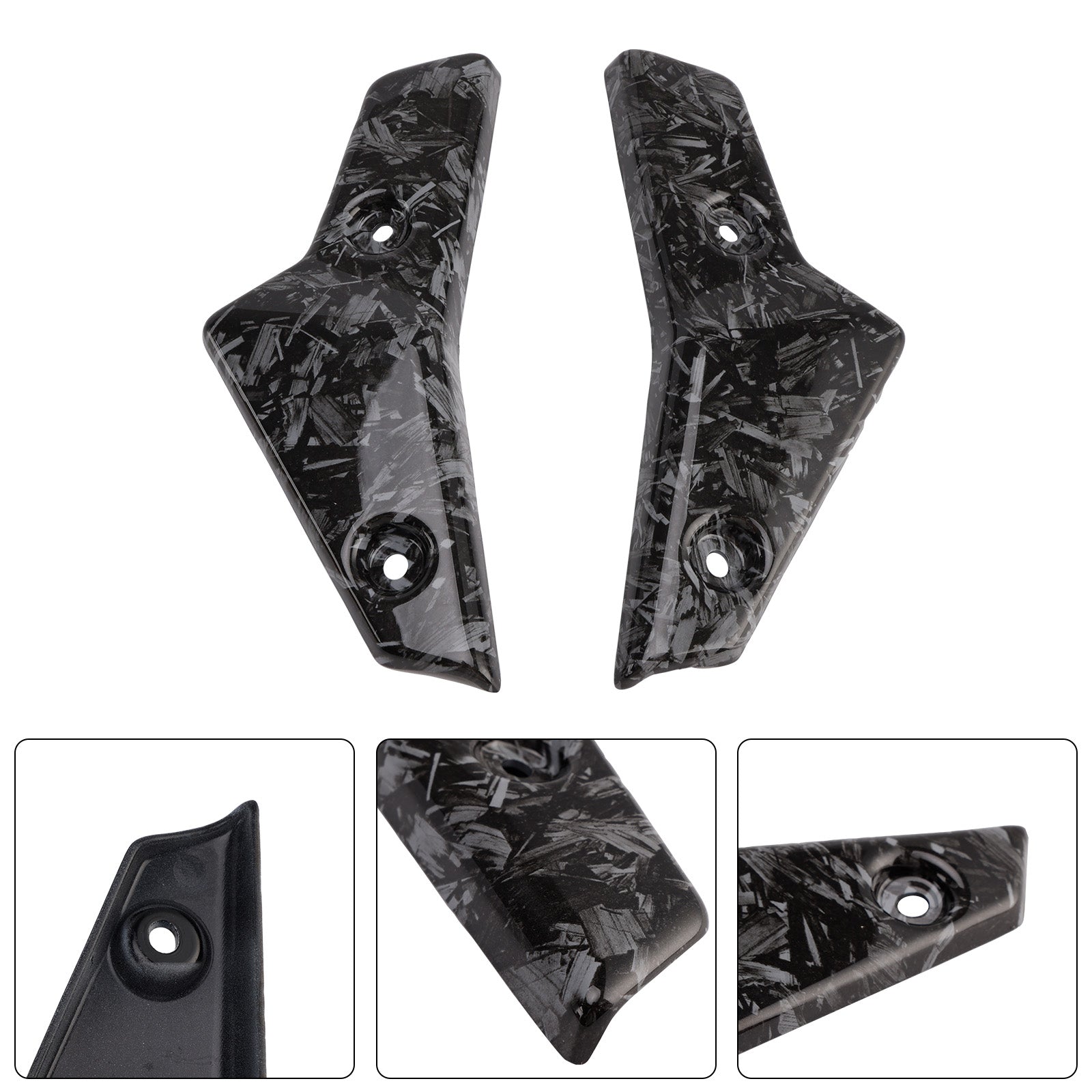 2020–2022 Street Triple 765 R/RSKühler-Seitenabdeckungs-Verkleidungsplatten