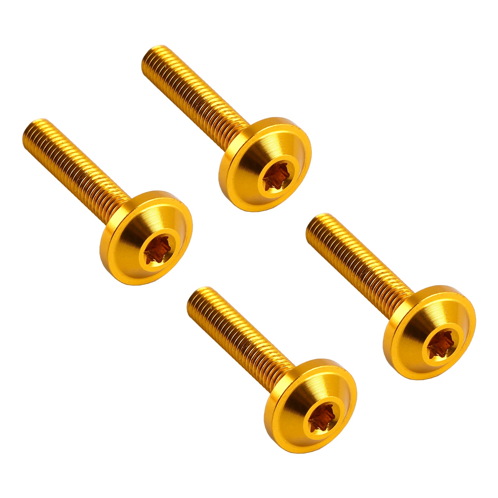 4x 15 - 23 Road Glide Fltr Fltrx Fltrxs Fltrxst Windshield Bolt Gold