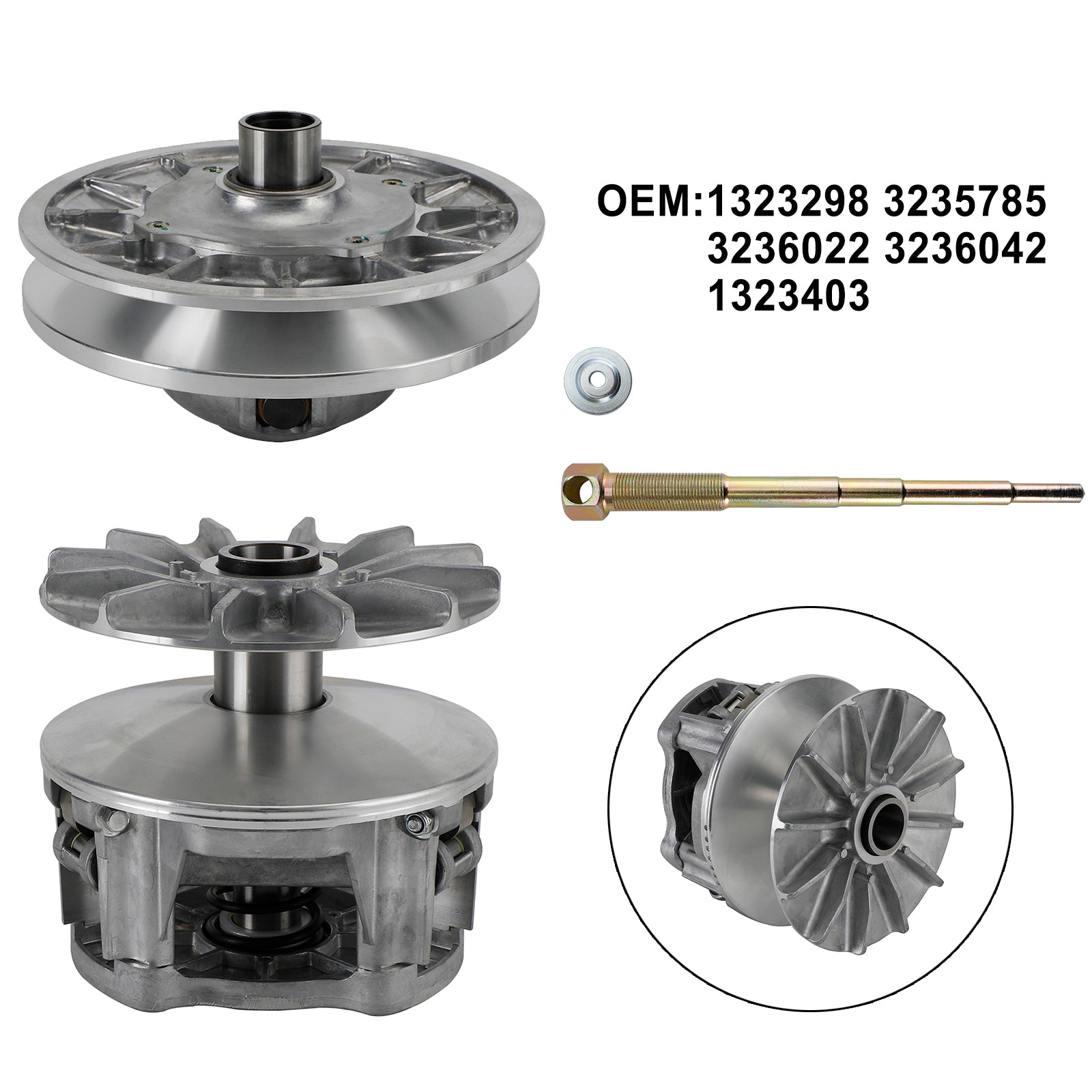 Polaris RZR General 1000 Komplett clutchvariator Pully Set 1323298 3235785