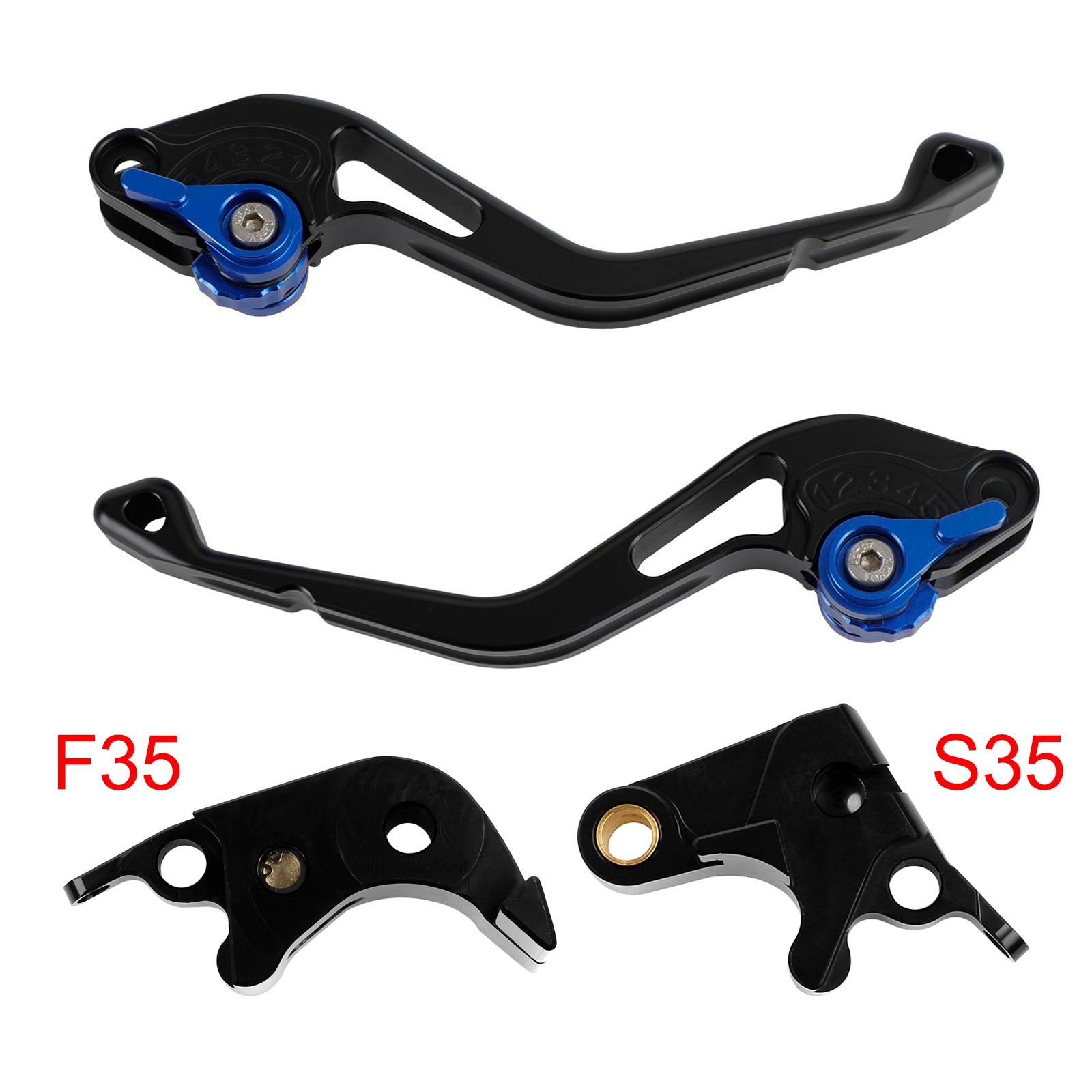 05-06 Blå Suzuki GSXR600 06-10 GSXR1000 NY kortkoblingsbremsehåndtag