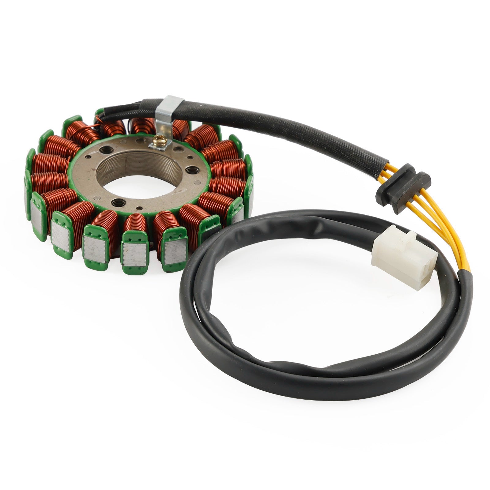 Kawasaki 86-07 Ninja 250R e 88-95 GPX250R e 90-99/02/04-07 ZZ-R250 e 93/95/97/00-01 Anhelo 250 e 87-89 Eliminatore e 90-94 Eliminatore 250 e 96/97/97/01/03 Eliminatore 252 e 89 -90/93-98 Eliminator 250LX e 88-90/94/96 Eliminator 250SE Generatore statore