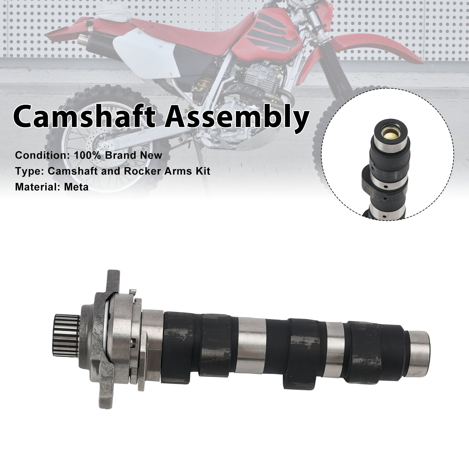 1996-2004 Honda XR400R Cam Shaft Árvore de cames 14000-MCG-000