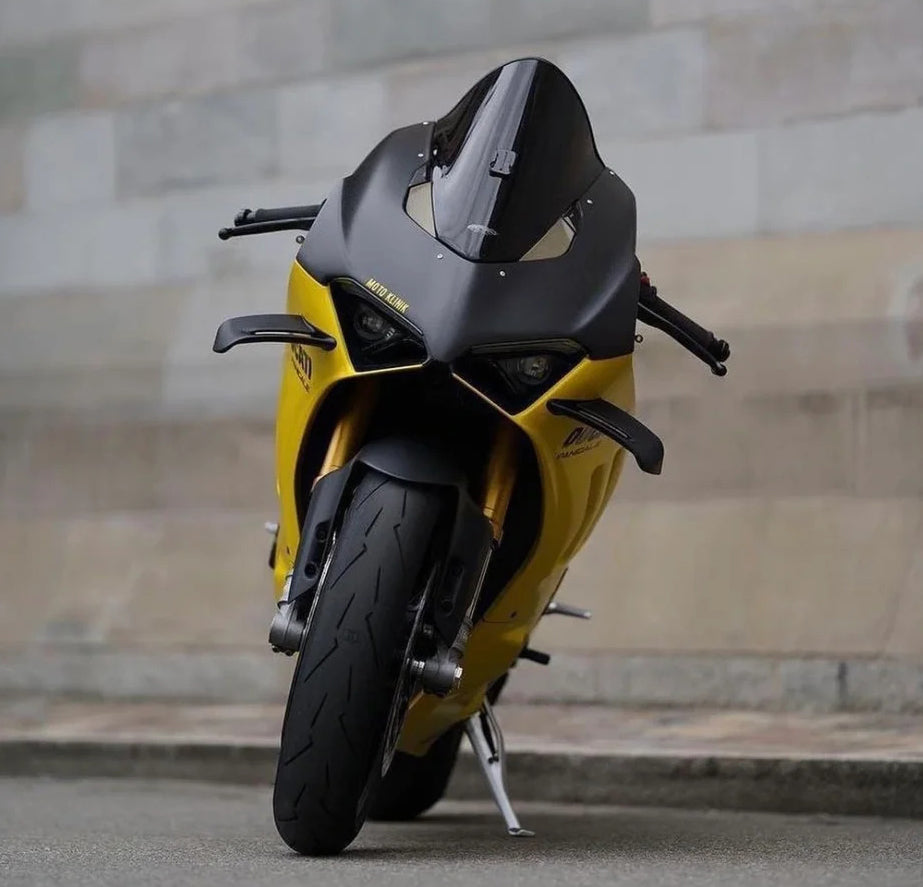 Amotopart Ducati 22-24 Panigale V4 V4S Black Yellow Fairing Kit