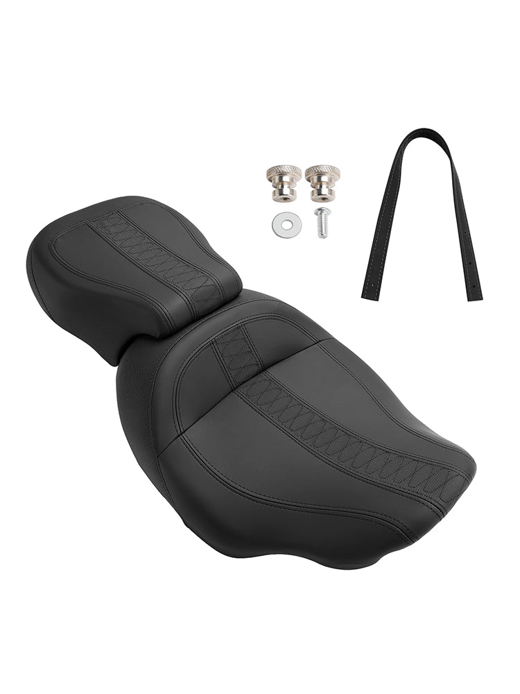 23-24 Touring Cvo Glide Complete Cushion Rider Passenger Seat Orange