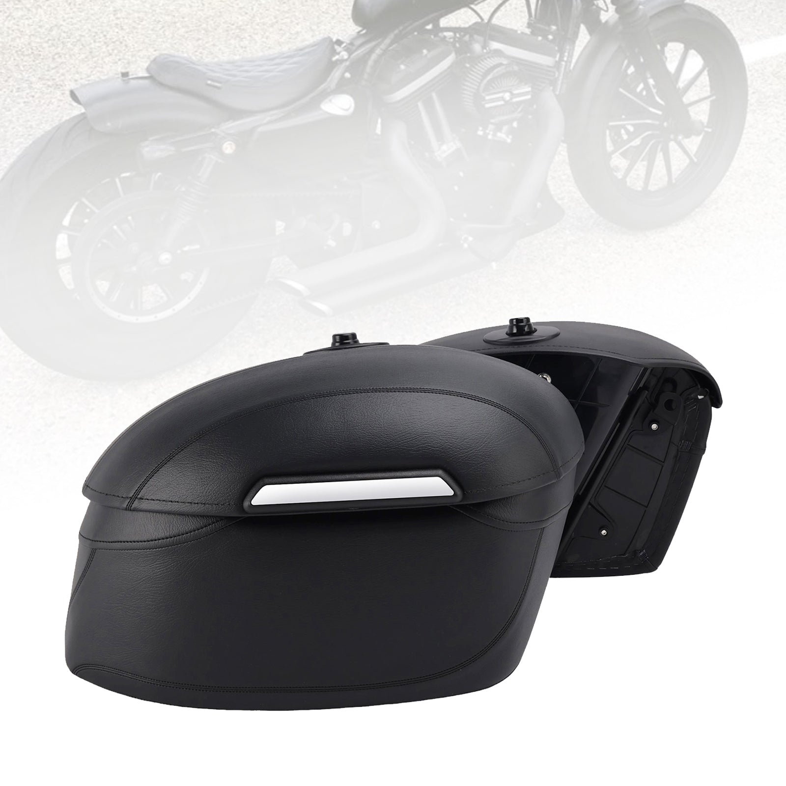 04-25 Sportster 883 1200 X48 Side Saddle Bag Mounting Bracket Black