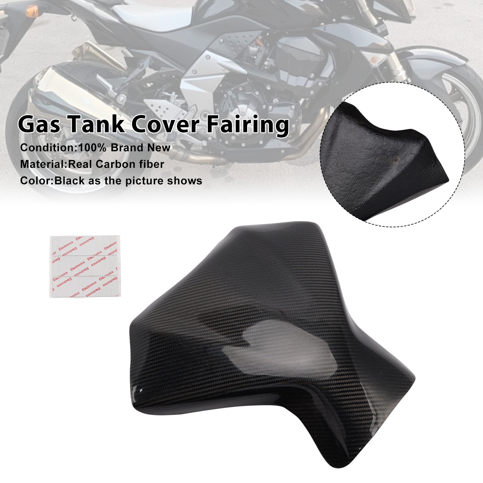 Kawasaki Z1000 2007-2009 Real Carbon Fiber Tank Cover Fairing