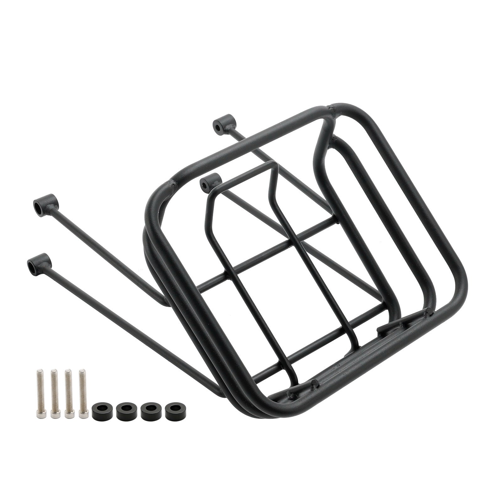 Black Front Rack Carrier Basket til Honda Hunter Cub CT125 Trail 2020-2023 22 21