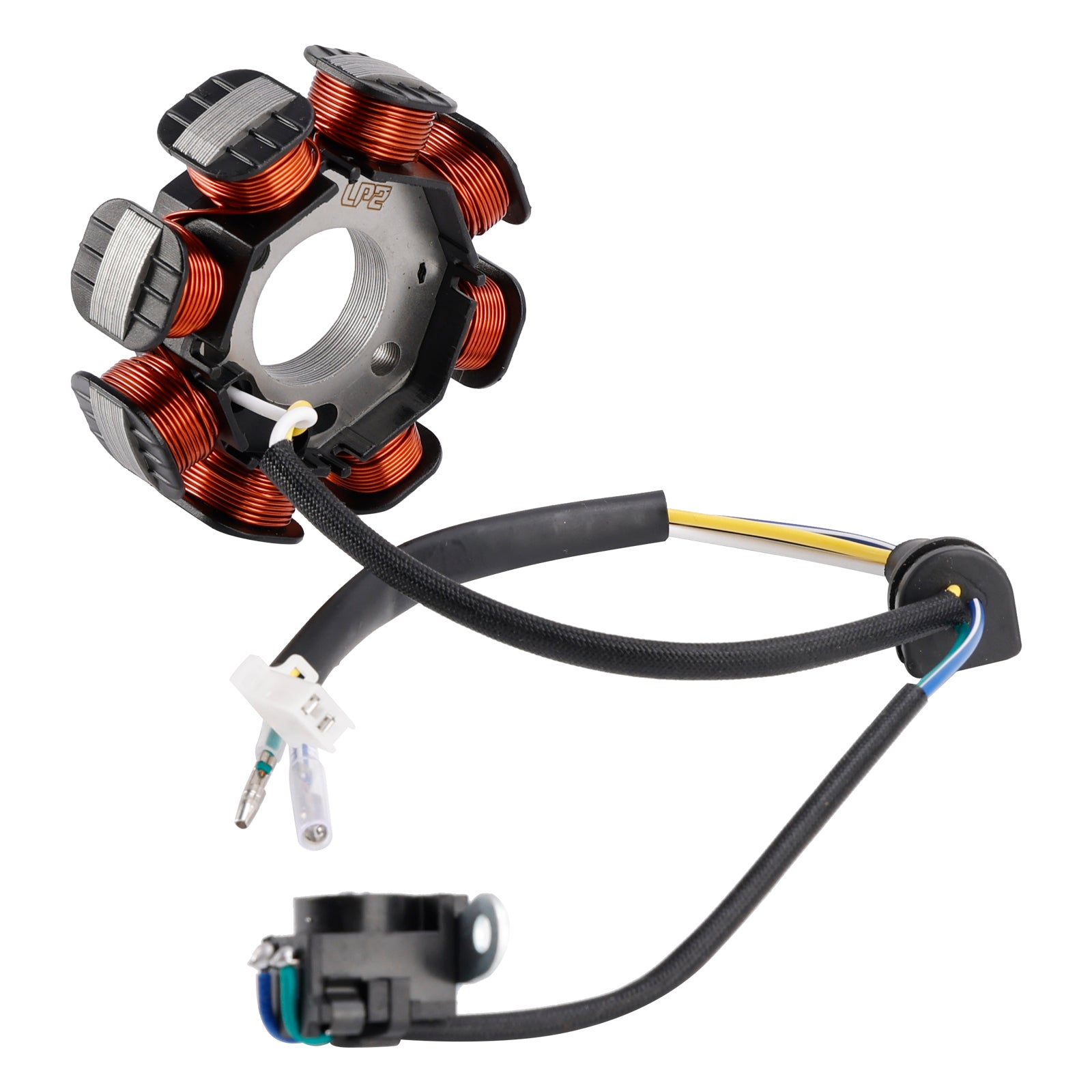 Modenas Kriss 120 Field Coil 8 Coil - 4 Wire - Stator Assy