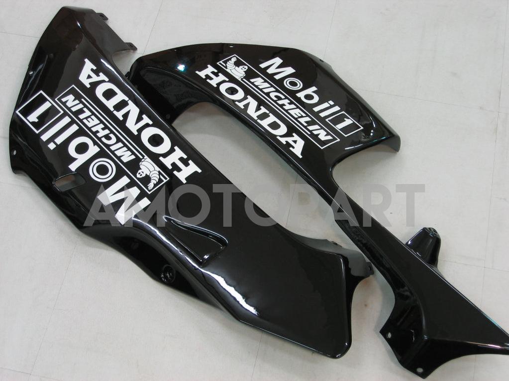 Amotopart 2005-2006 Honda CBR600RR Black & White Style 1 Fairing Kit