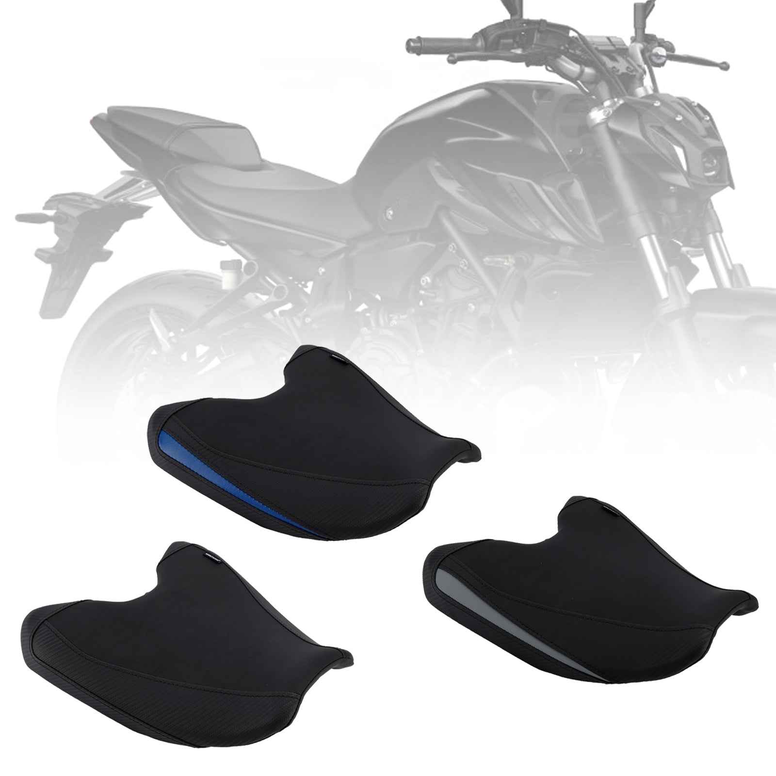 2025+ Yamaha Mt-07 Mt 07 Fz-07 Front Raider Seat Driver Cushion Pu Black