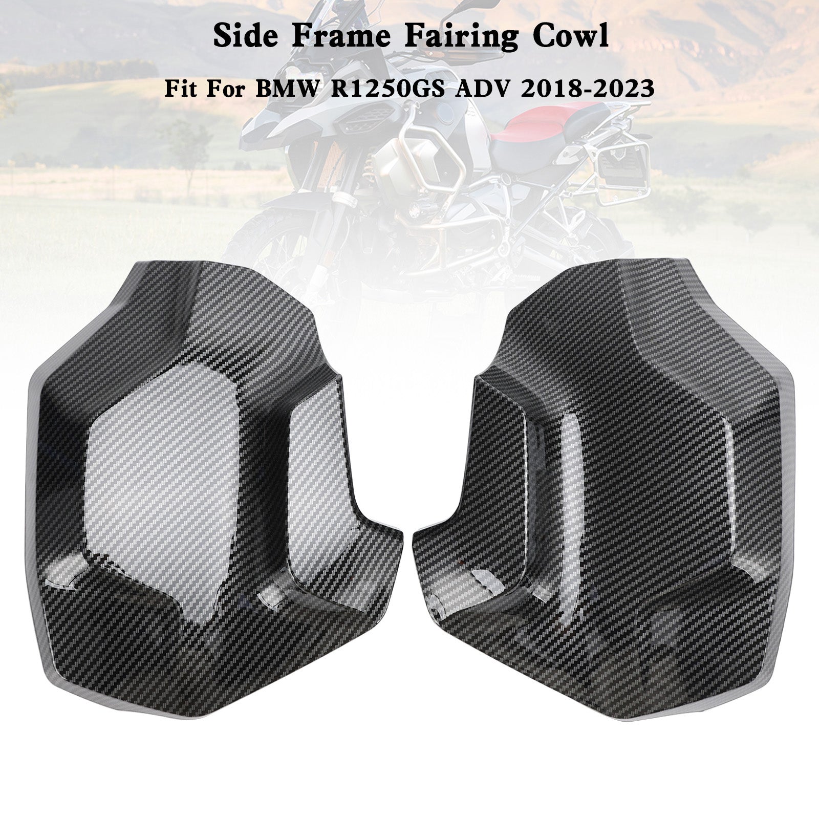 18-23 BMW R1250GS Adv Boczna ramka Fairing Fairing Cowl Strażnik pokrywa chłodnicy