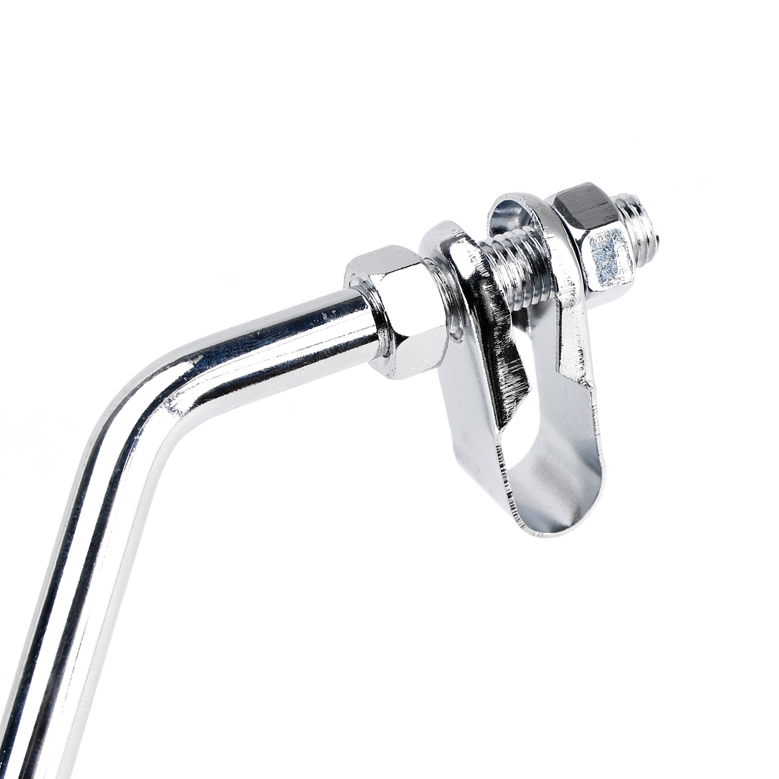 Pair 4" Chrome Clamp-On Mirror - 8" Long Stem For Honda Chopper Bobber Vintage