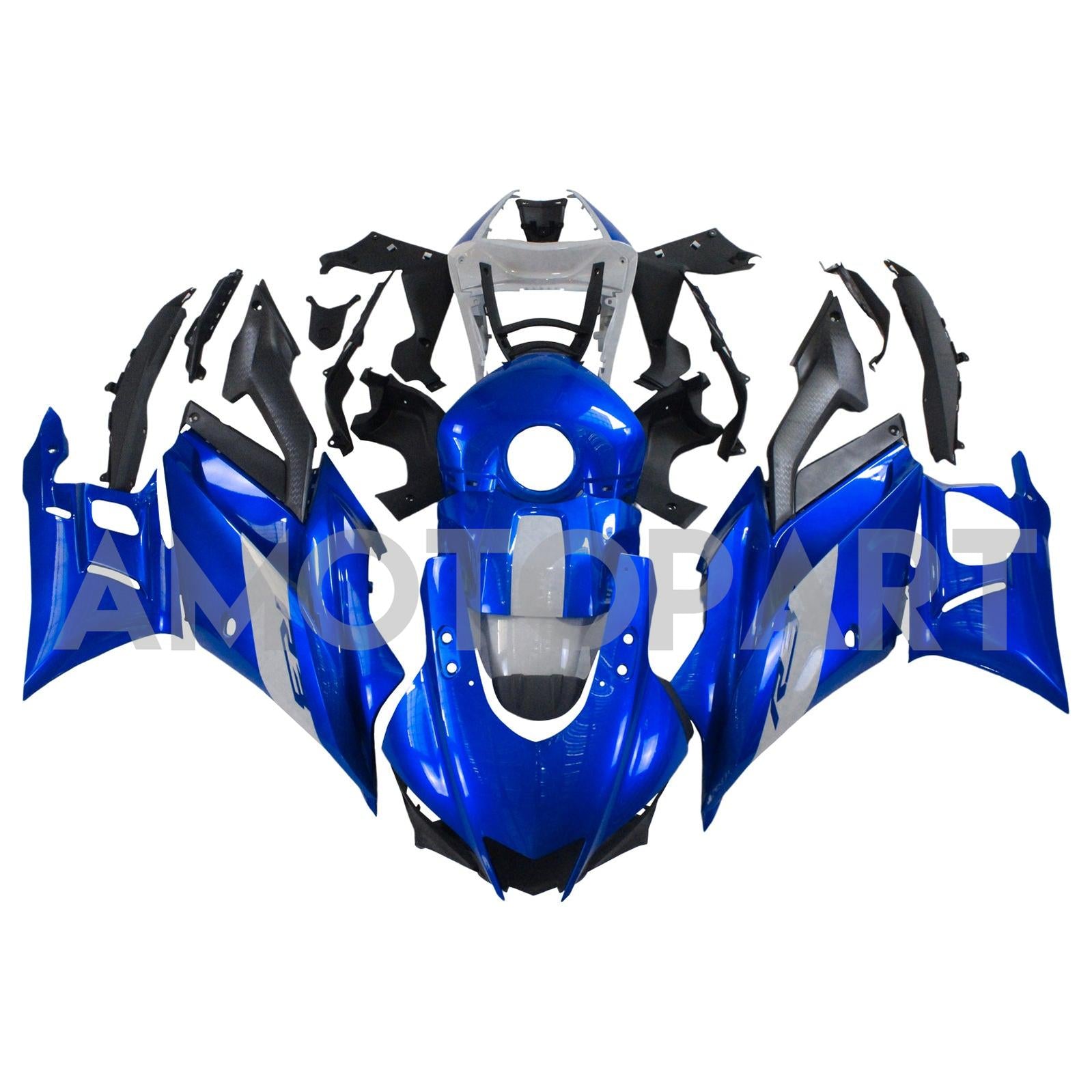 Amotopart 2019-2021 YZF-R3 R25 Yamaha Blue Fairing Kit