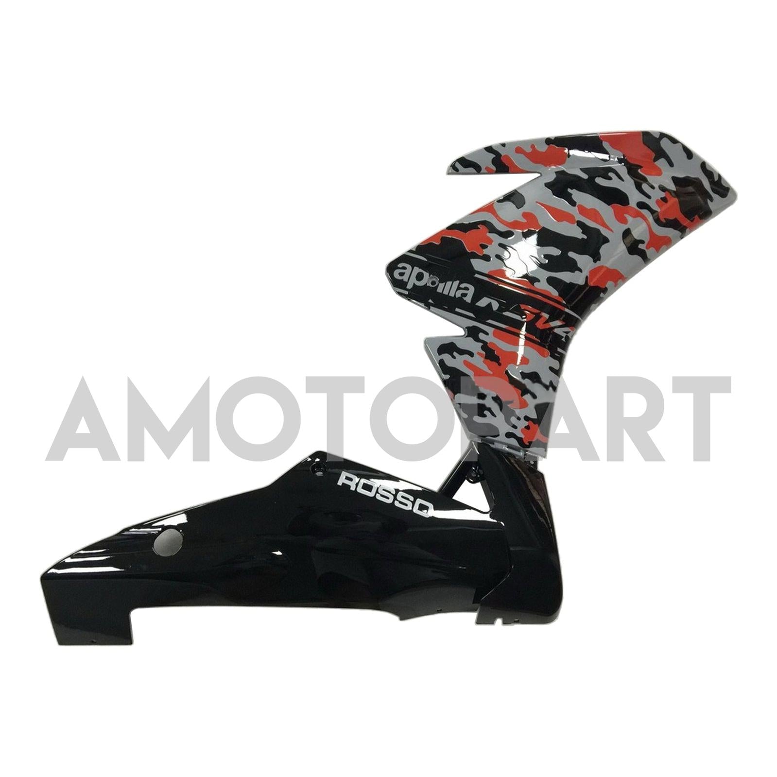Amotopart 2009-2015 RSV4 1000 Aprilia Red&Grey Camo Fairing Kit