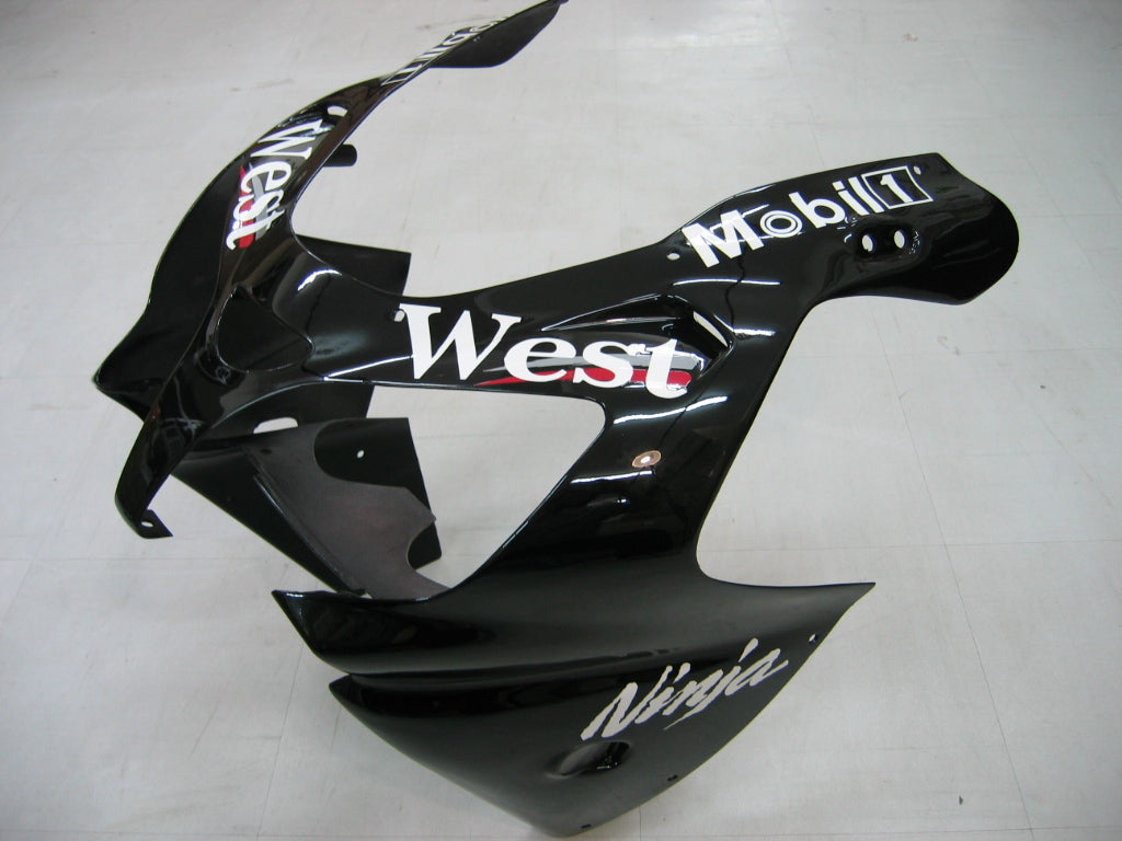 Amotopart 2000-2001 Kawasaki ZX9R Black Fairing Kit