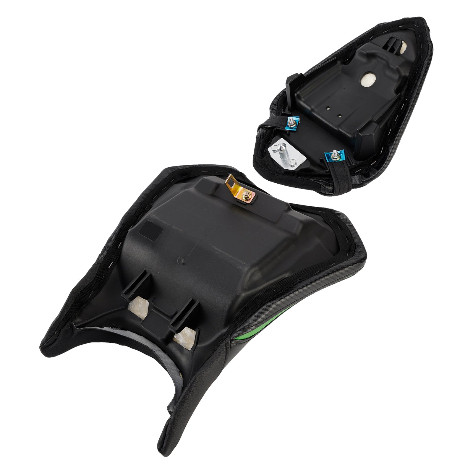 24-25 Kawasaki Ninja 500 Z500 Lower Front W/ Rear Seat Driver Pillion Black2