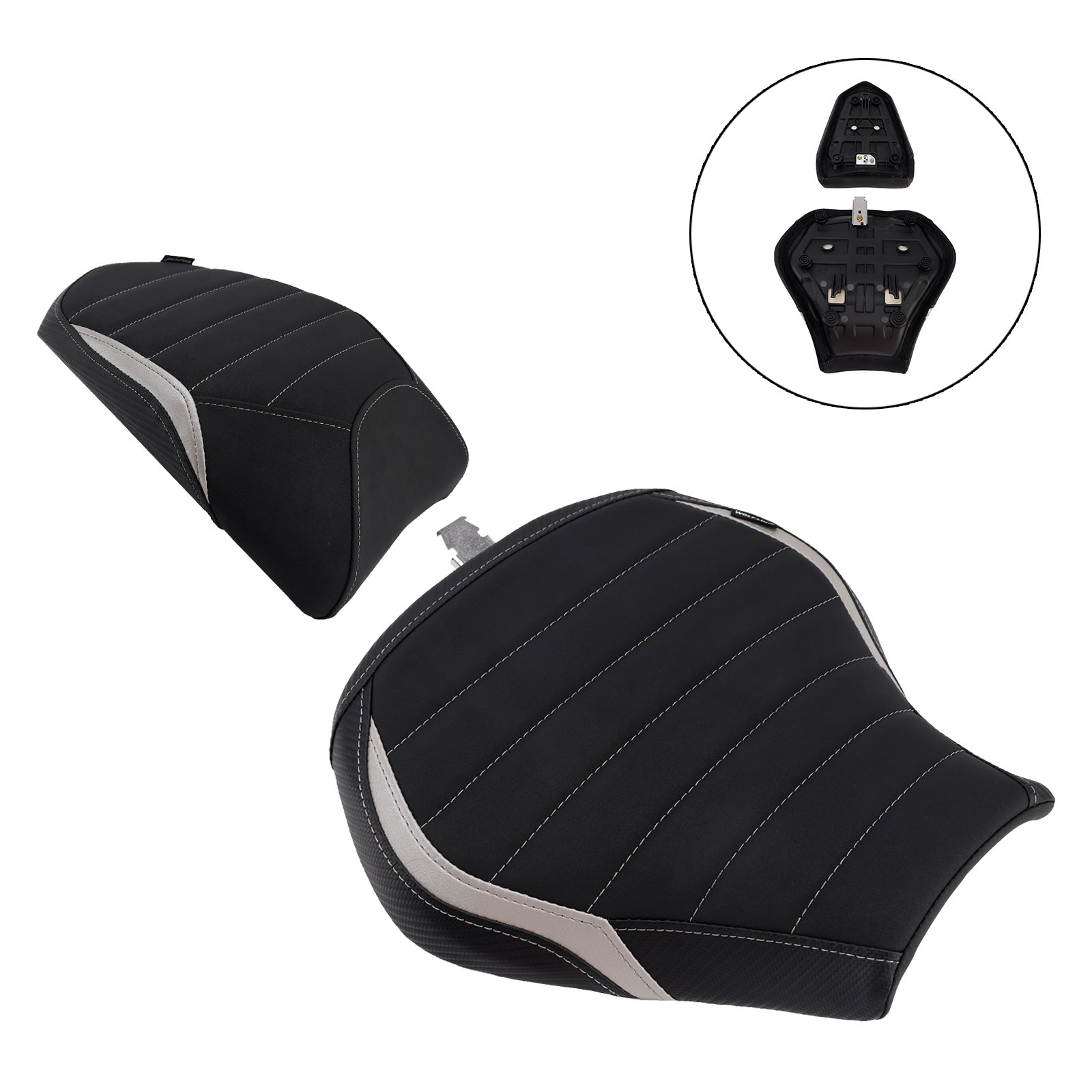 2022-2025 Kawasaki Ninja H2 Sx Front&Rear Raider Passenger Cushion Kit Gray
