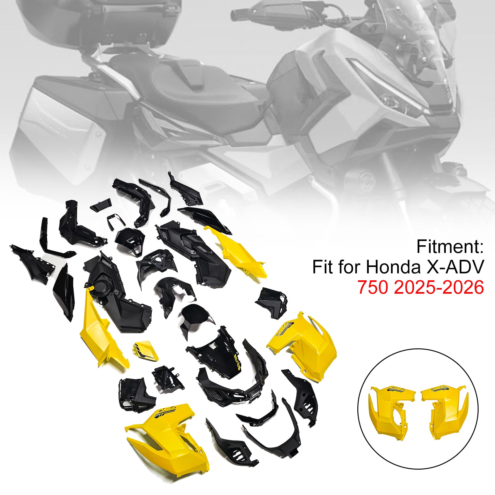 Amotopart 2025-2026 Honda X-ADV 750 Collection de kits de carénage