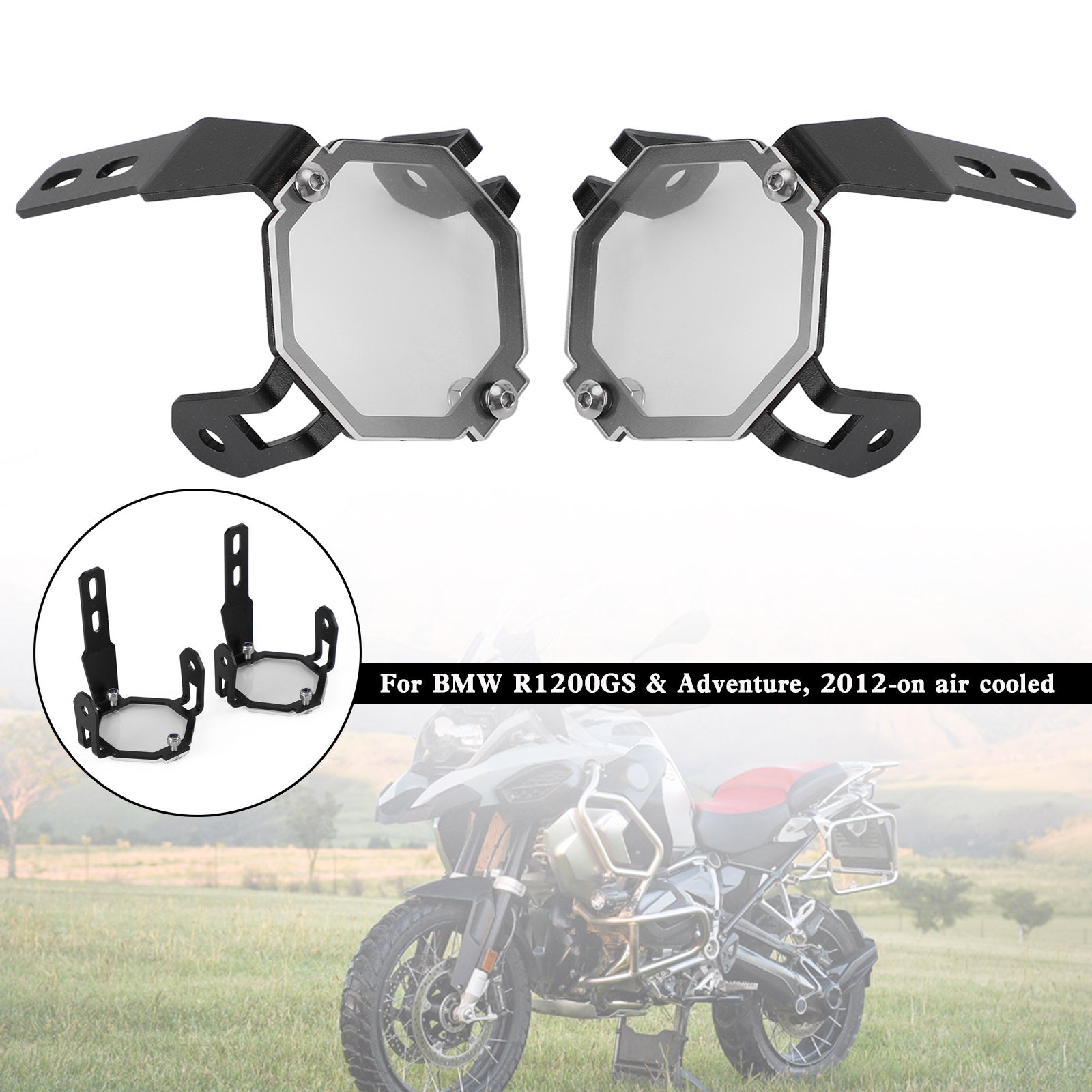 Fog Light Protector Guards Cover For BMW R1200GS Adventure F800GS F850GS F750GS