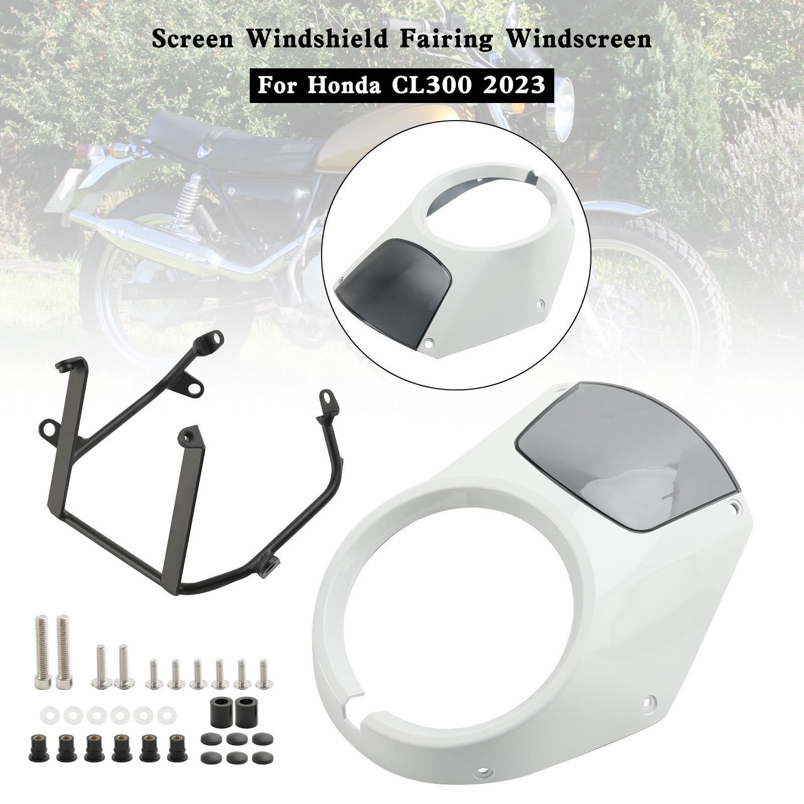 ヘッドライトフロントガラスフェアリングフロントガラスホンダ CL300 2023