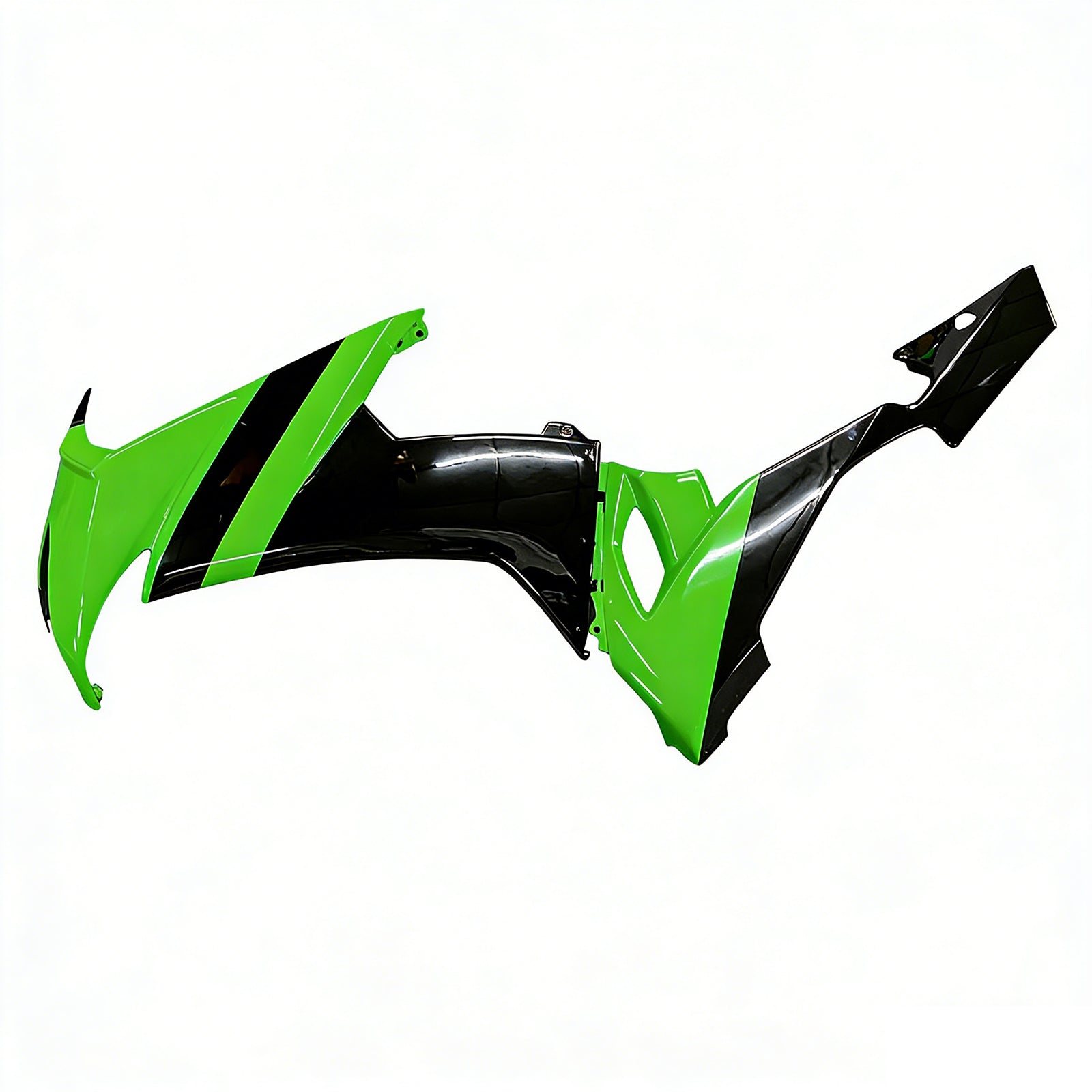 Amotopart 2008-2010 Kawasaki ZX10R Green Black Fairing Kit