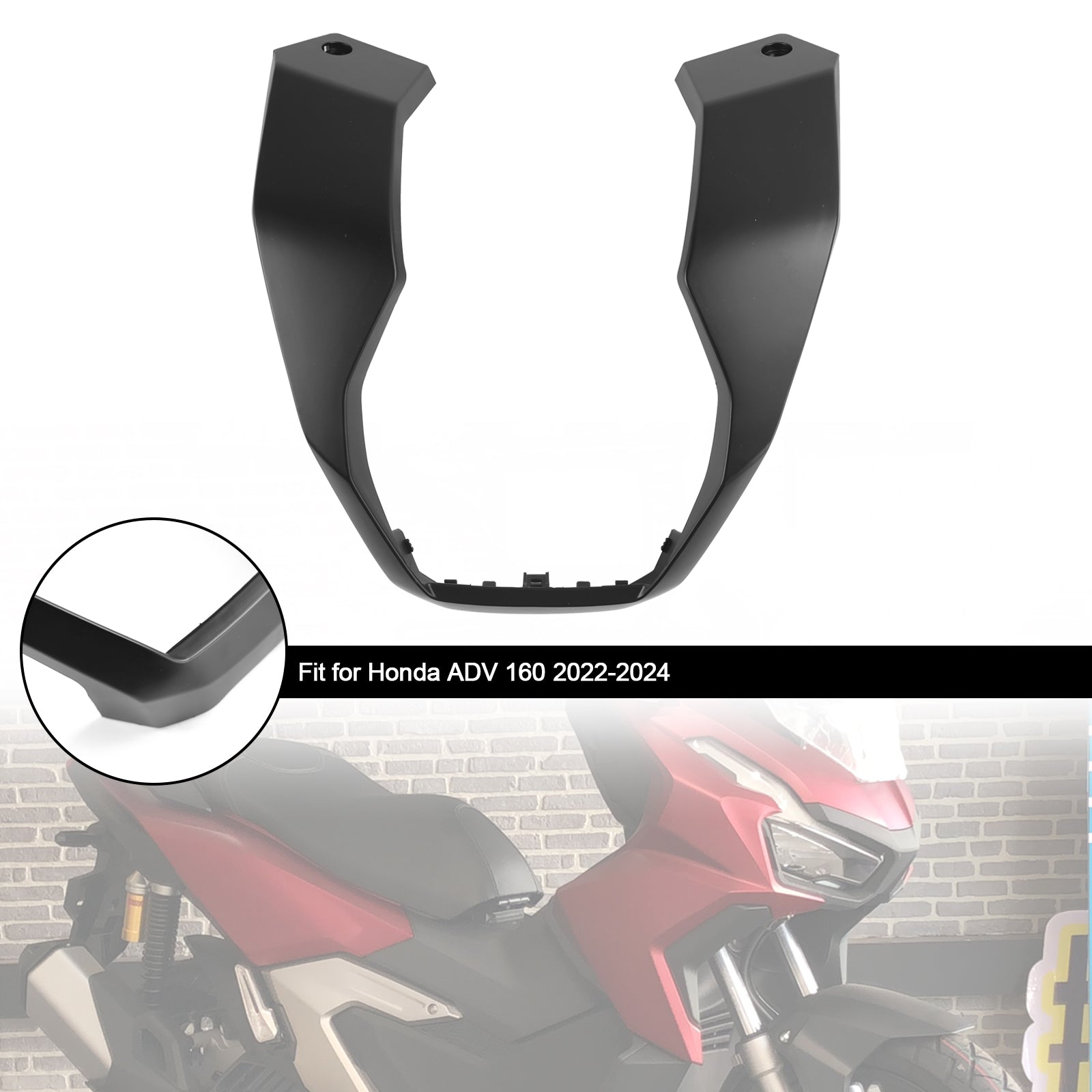 23-24 Honda Adv 160 Lenker Fahrer Mittelkasten Untere Abdeckung Verkleidung