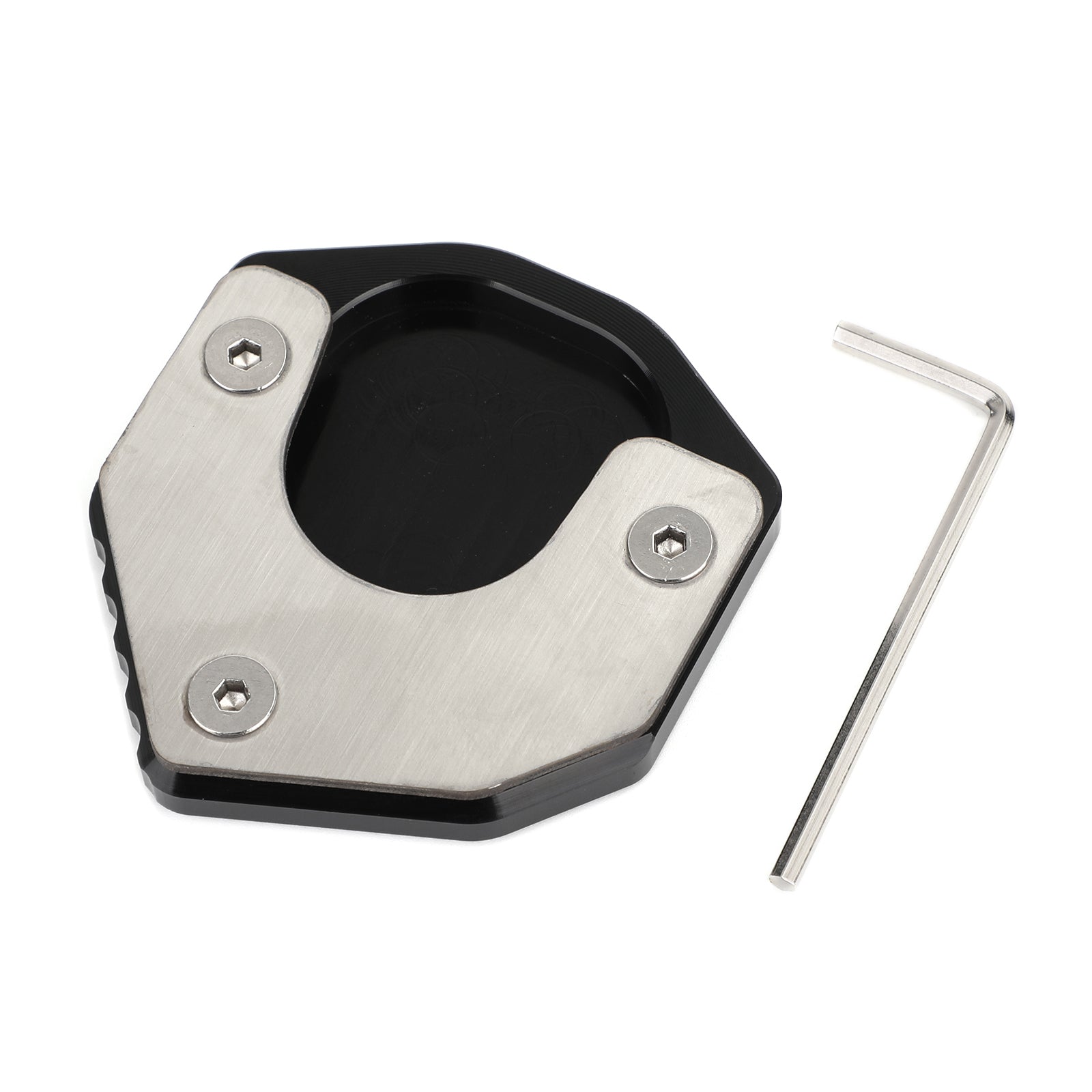 Kickstand Sidestand Enlarge Plate Pad for SUZUKI DRZ400S/E DRZ400SM 2000+ Black