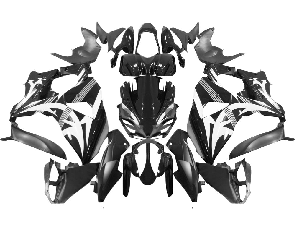 Amotopart 2009-2016 Suzuki GSXR1000 Black White Fairing Kit