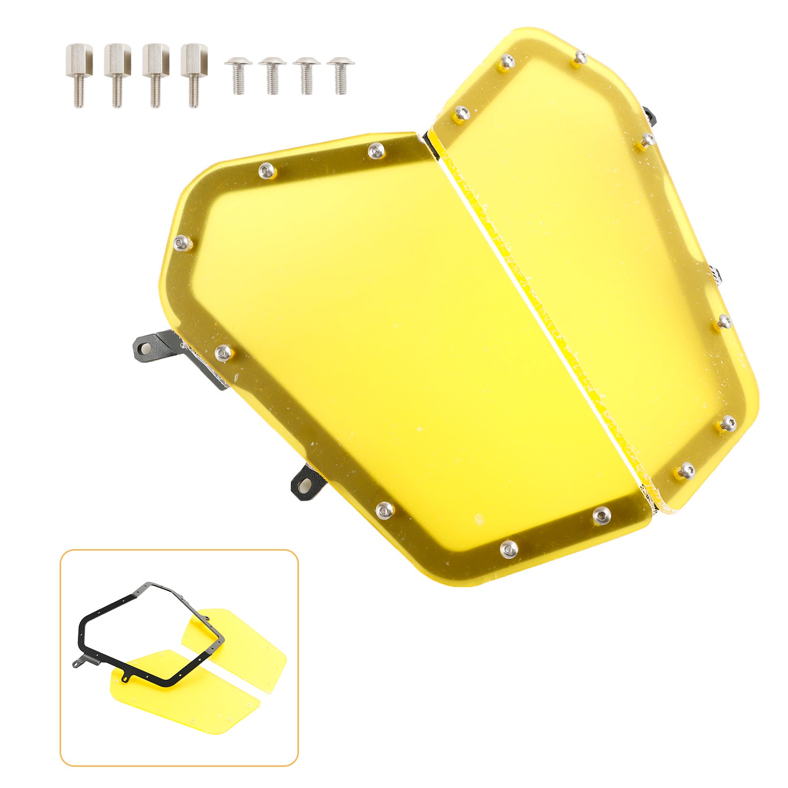 Protezione della copertura della protezione del faro anteriore in acrilico adatta per Yamaha Tenere 700 19-23