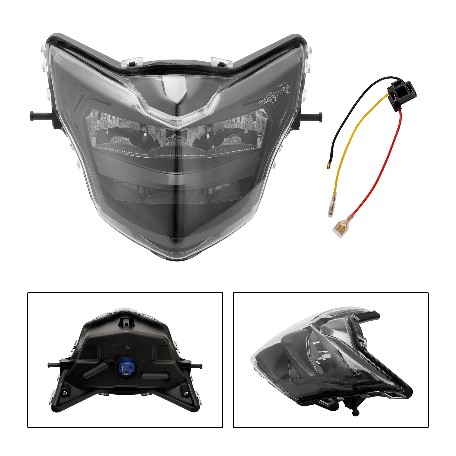 Le migliori offerte per Faro Faro Protezione Protezione Griglia Led Adatto Per Yamaha Lc135 V2-V6 V3 Fumo