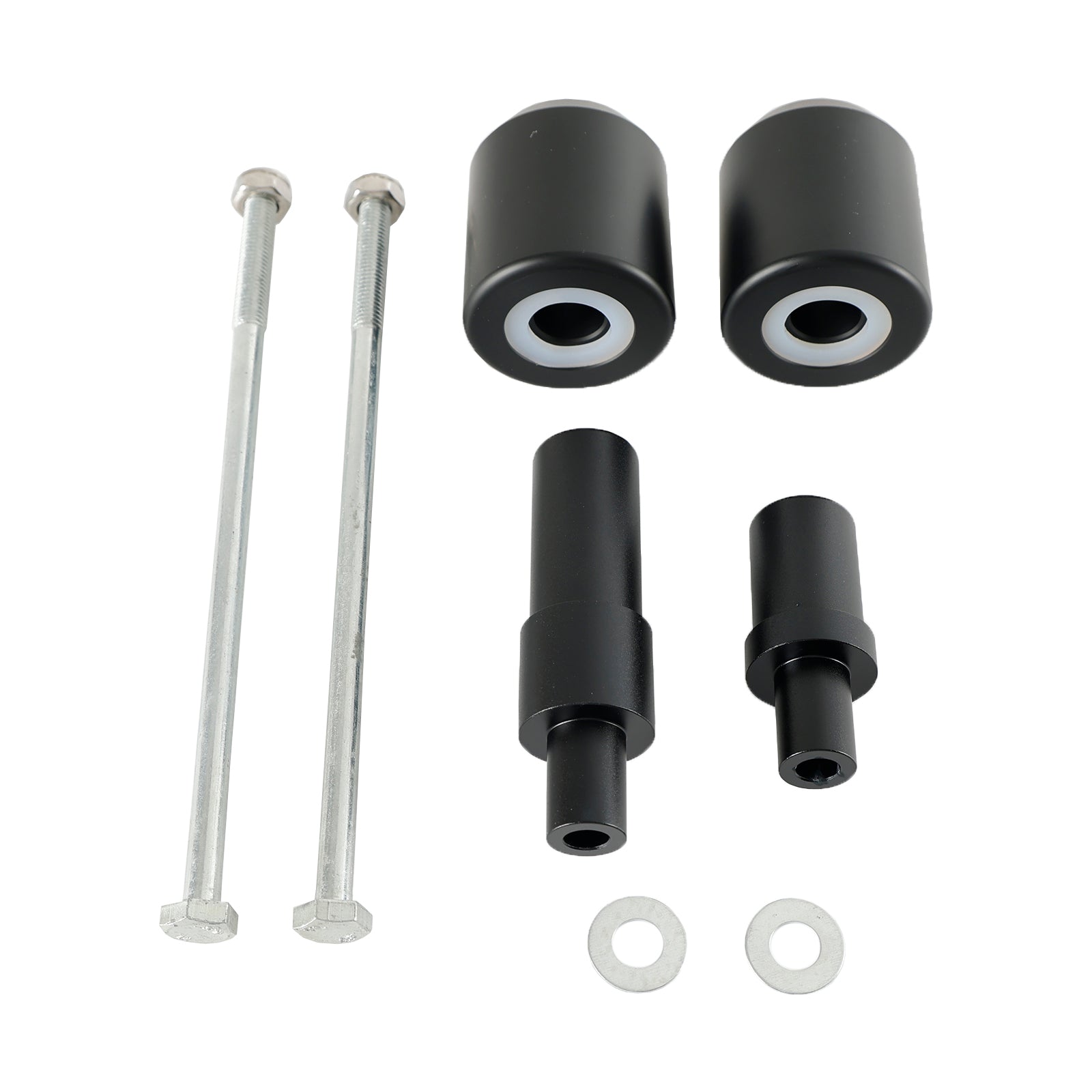 17-23 Kawasaki Z650 Ninja 650 Crash Bobbin Protector Slider Aluminium preto