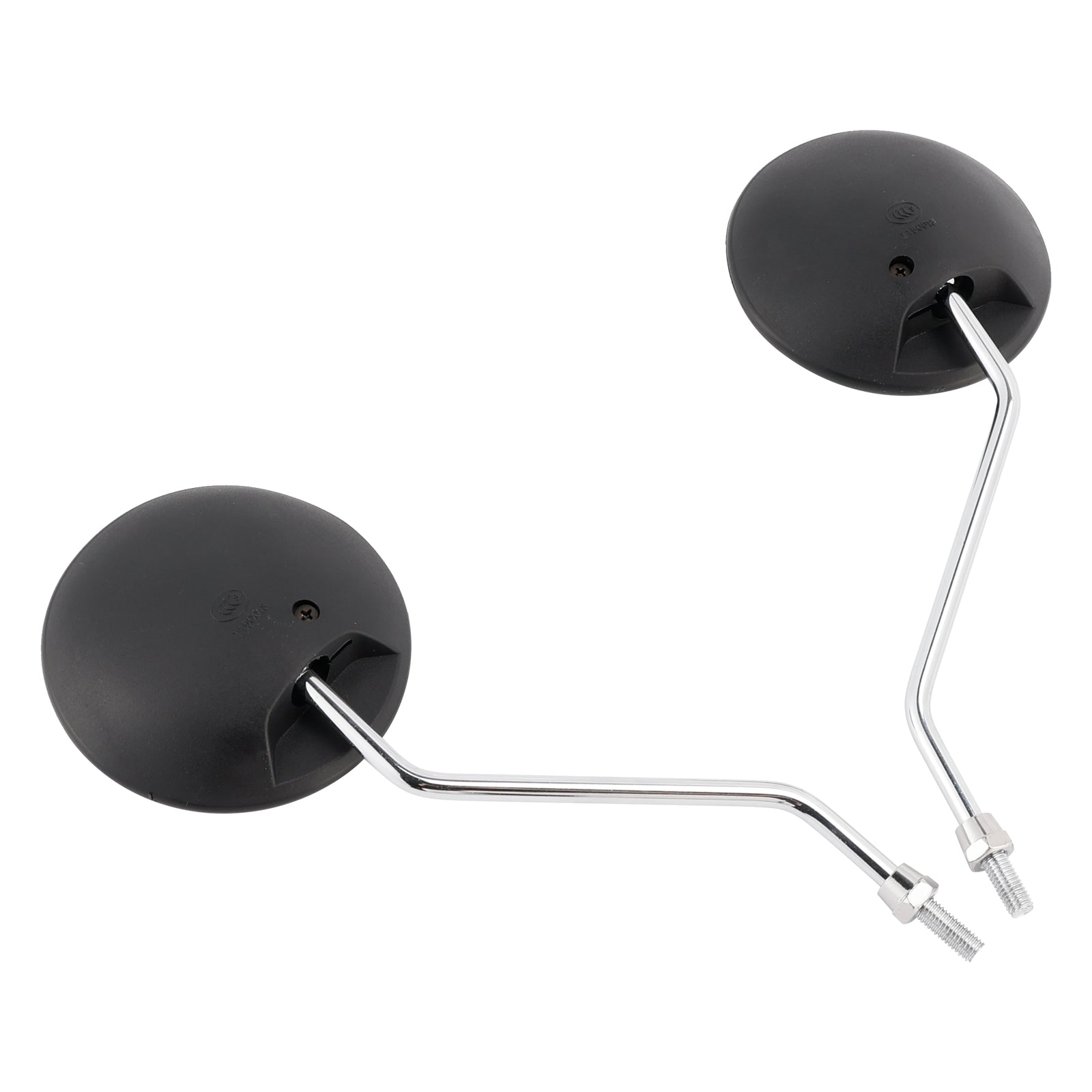 Honda NA NC NQ NX SE TG50 Express Spree Gyro Elite 50 Round Mirror Set Black