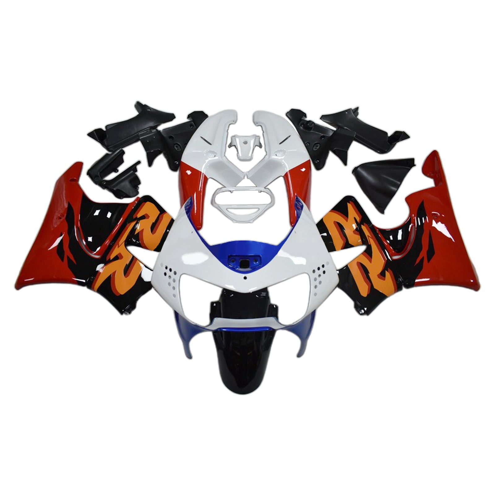 Amotopart 1998-1999 Honda CBR900RR 919 Black White Red Fairing Kit
