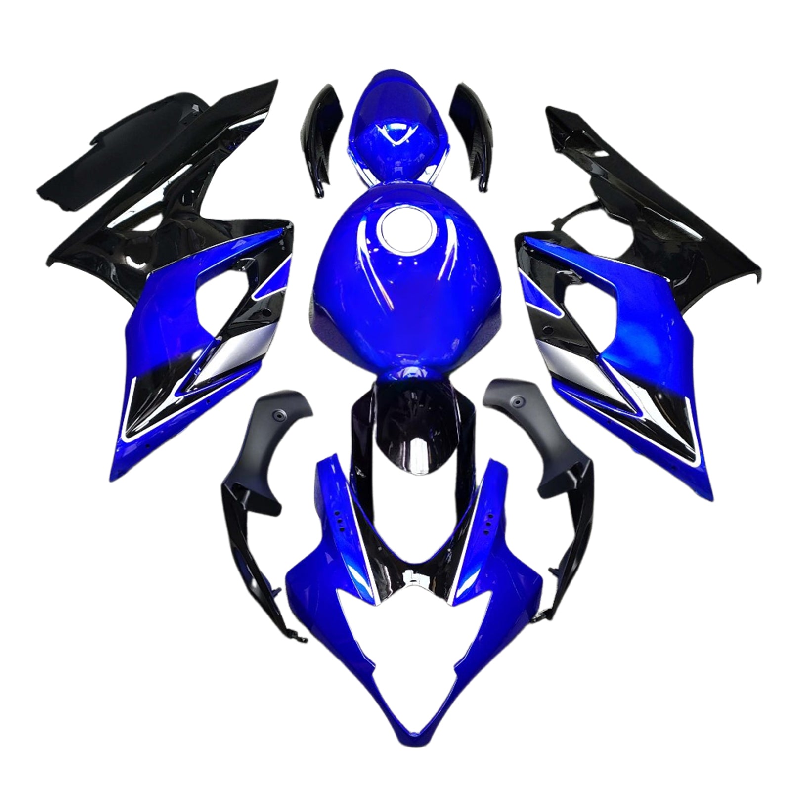 Amotopart 2005-2006 Suzuki GSXR1000 Blue Black Fairing Kit