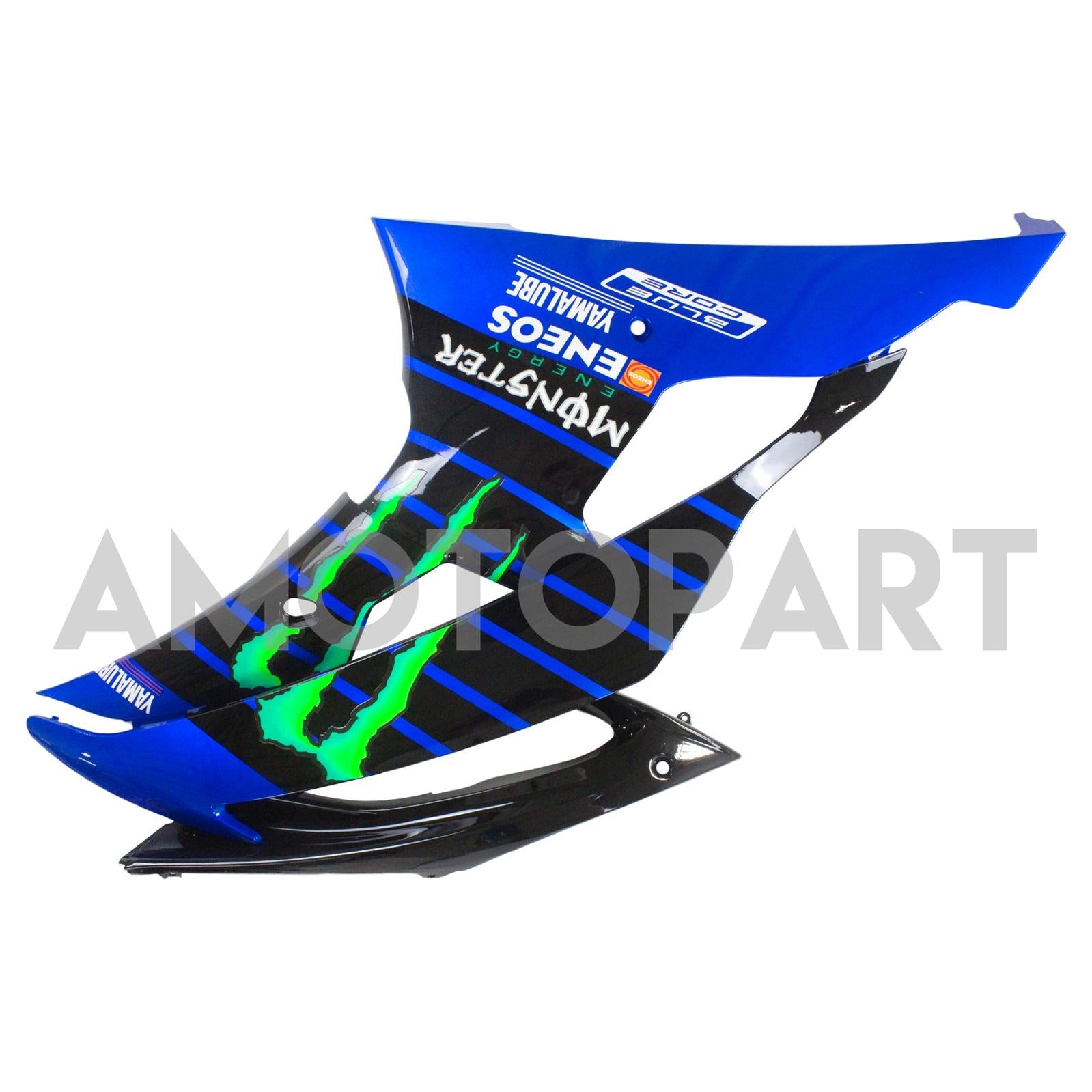 Amotopart 2008-2016 YZF 600 R6 Yamaha Blau&Grünes Verkleidungsset