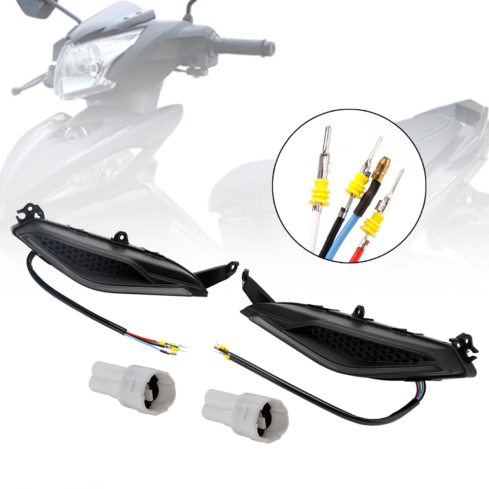 Protezione del faro della griglia del faro anteriore per scooter Yamaha Lc135 V2-V7