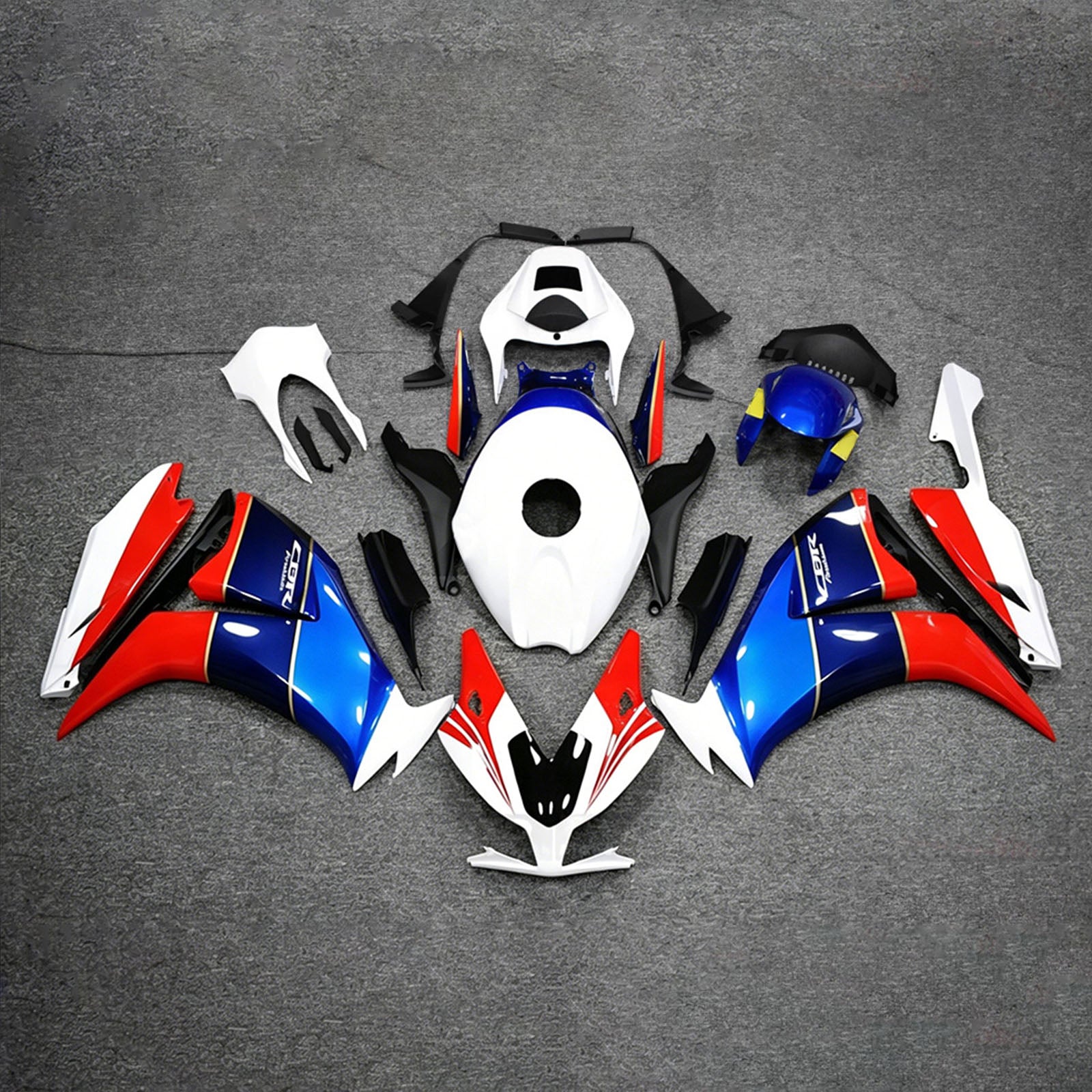 Zestaw owiewek Amotopart 2012-2016 Honda CBR1000RR biały/czerwony/niebieski