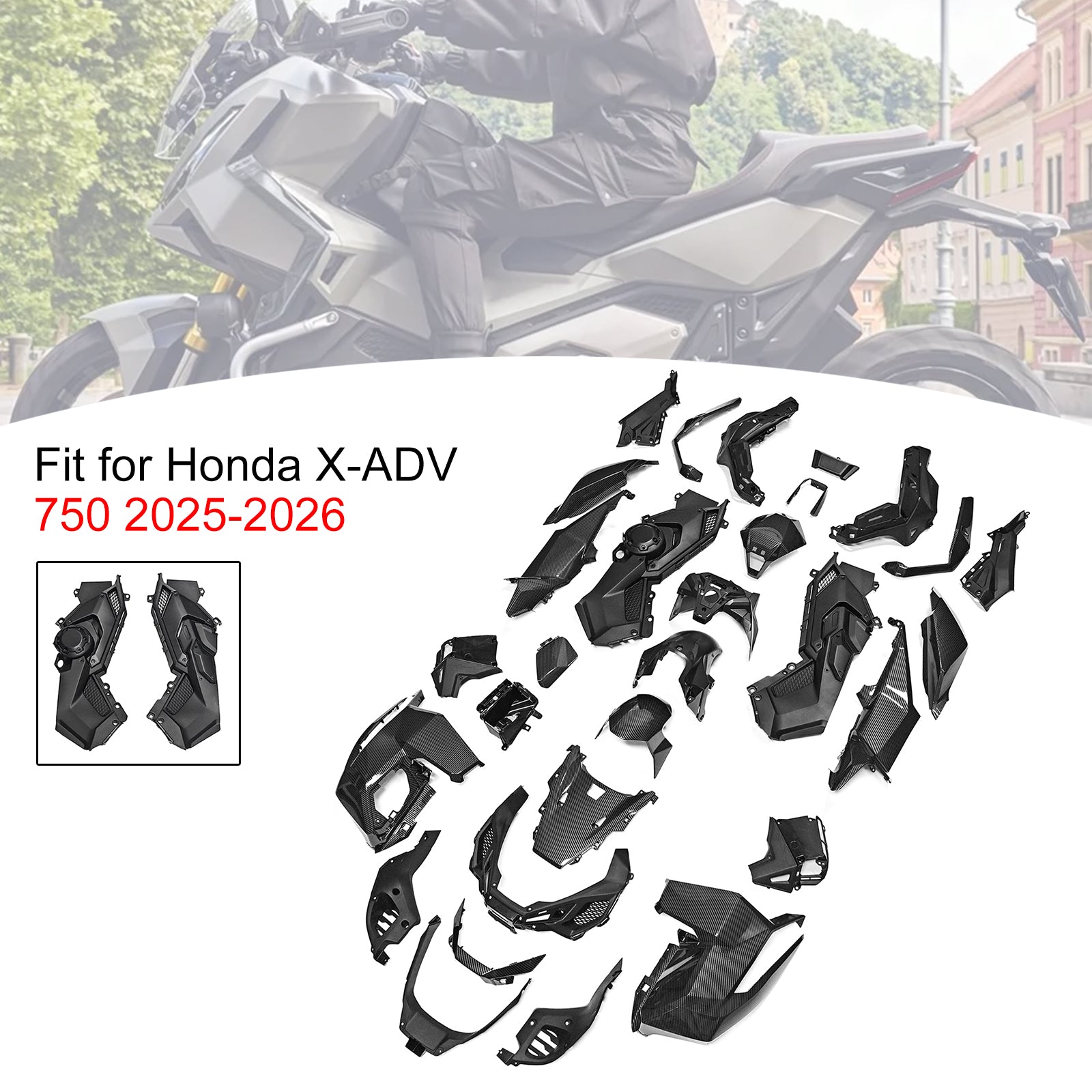 Amotopart 2025-2026 Honda X-ADV 750 Collection de kits de carénage