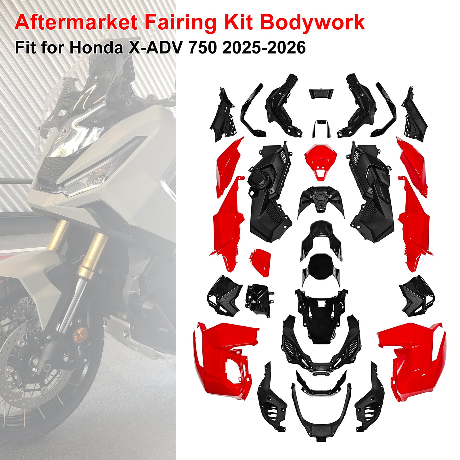 Amotopart 2025-2026 Honda X-ADV 750 Collection de kits de carénage