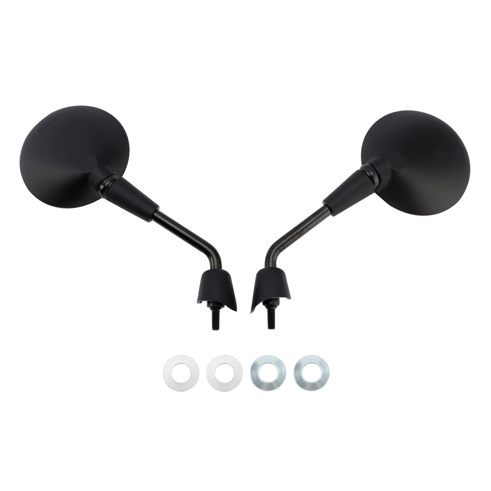 Vespa Primavera 50-125 Sprint 50-150 Gts 125 300 Pair Shorty Mirrors Black