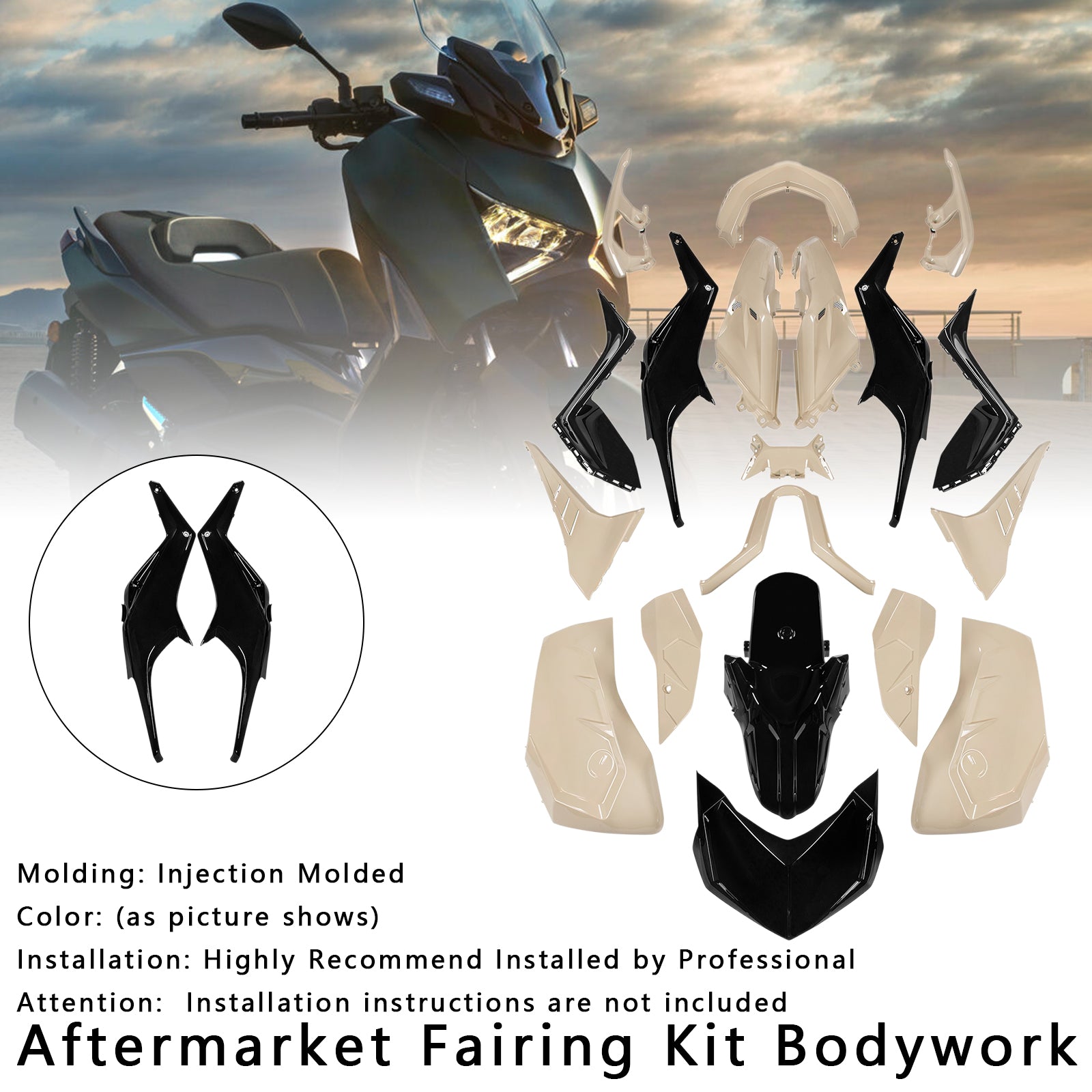 Amotopart 2023-2024 Yamaha X-MAX 300 Fairing Kit