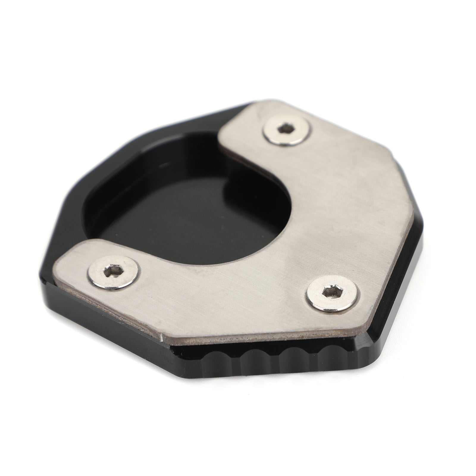 Kickstand Sidestand Enlarge Plate Pad for SUZUKI DRZ400S/E DRZ400SM 2000+ Black