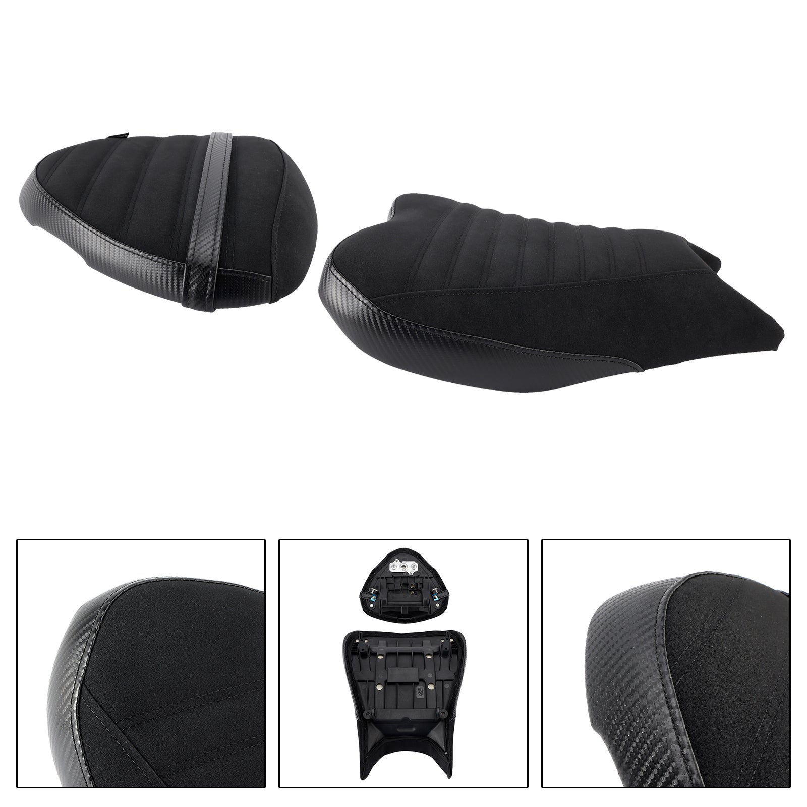 2022-2024 Suzuki Hayabusa Gsx1300R Driver&Passenger Seat Kit Cushion Black1