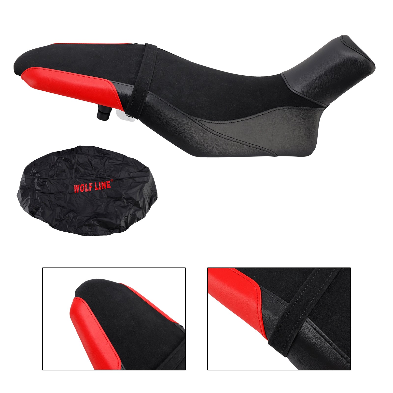 Suzuki Katana 19-24 Rider Passenger Seat Front Rear Cushion +20Mm Fit Black